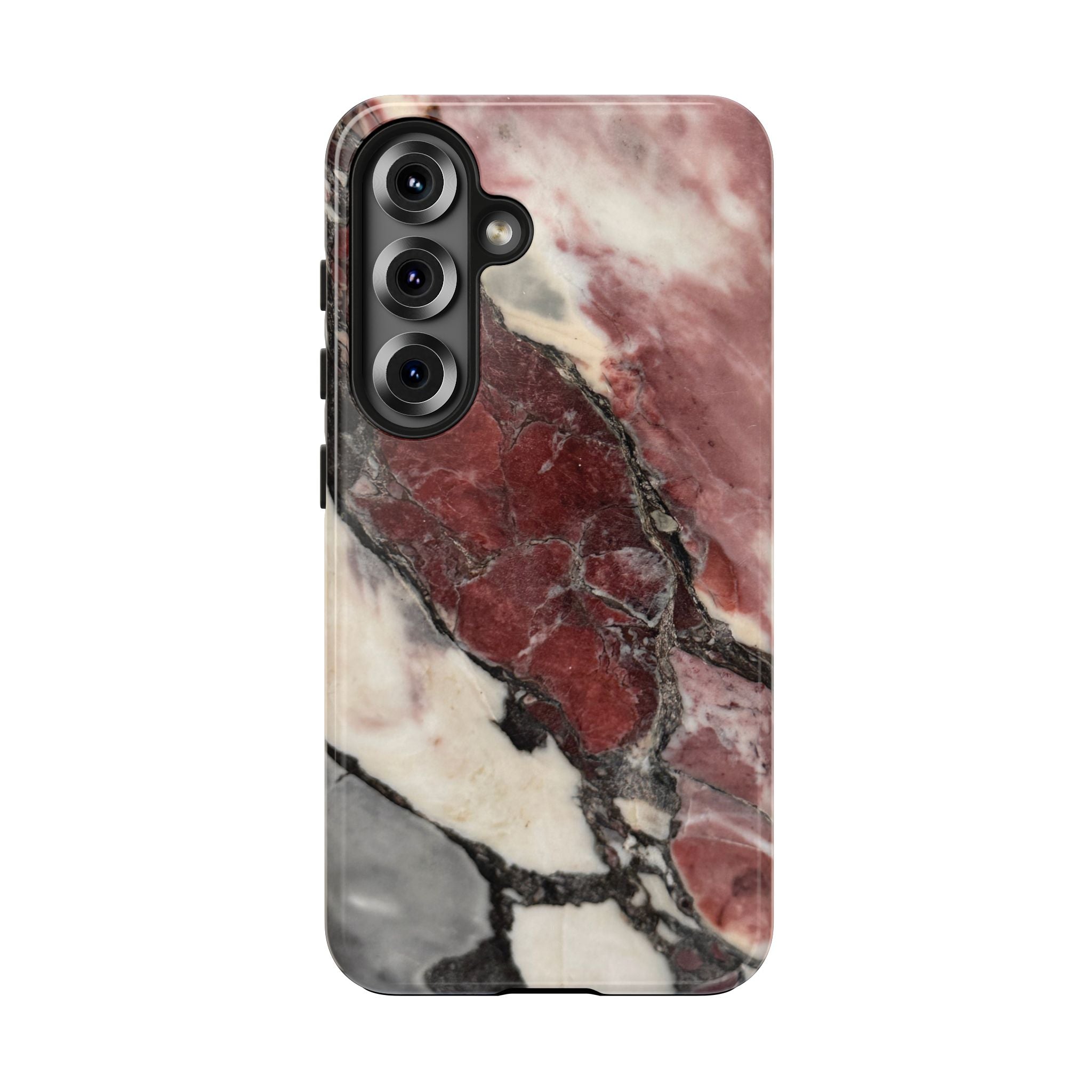 Red Marble Tough Phone Case — Protective Designer Phone Cover