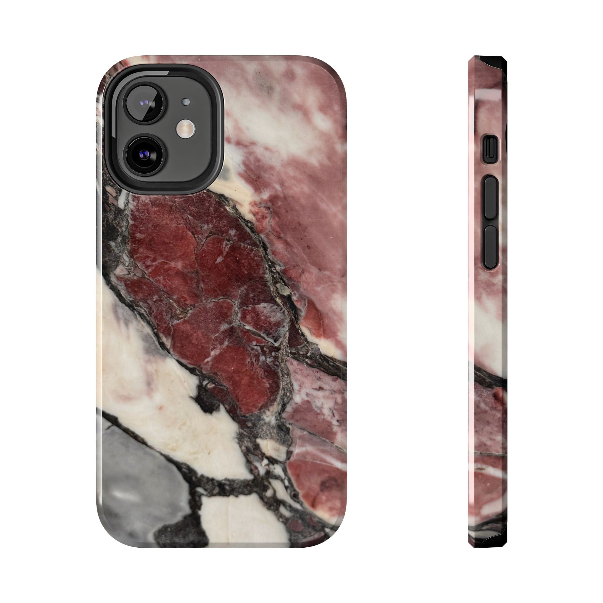 Red Marble Tough Phone Case — Protective Designer Phone Cover
