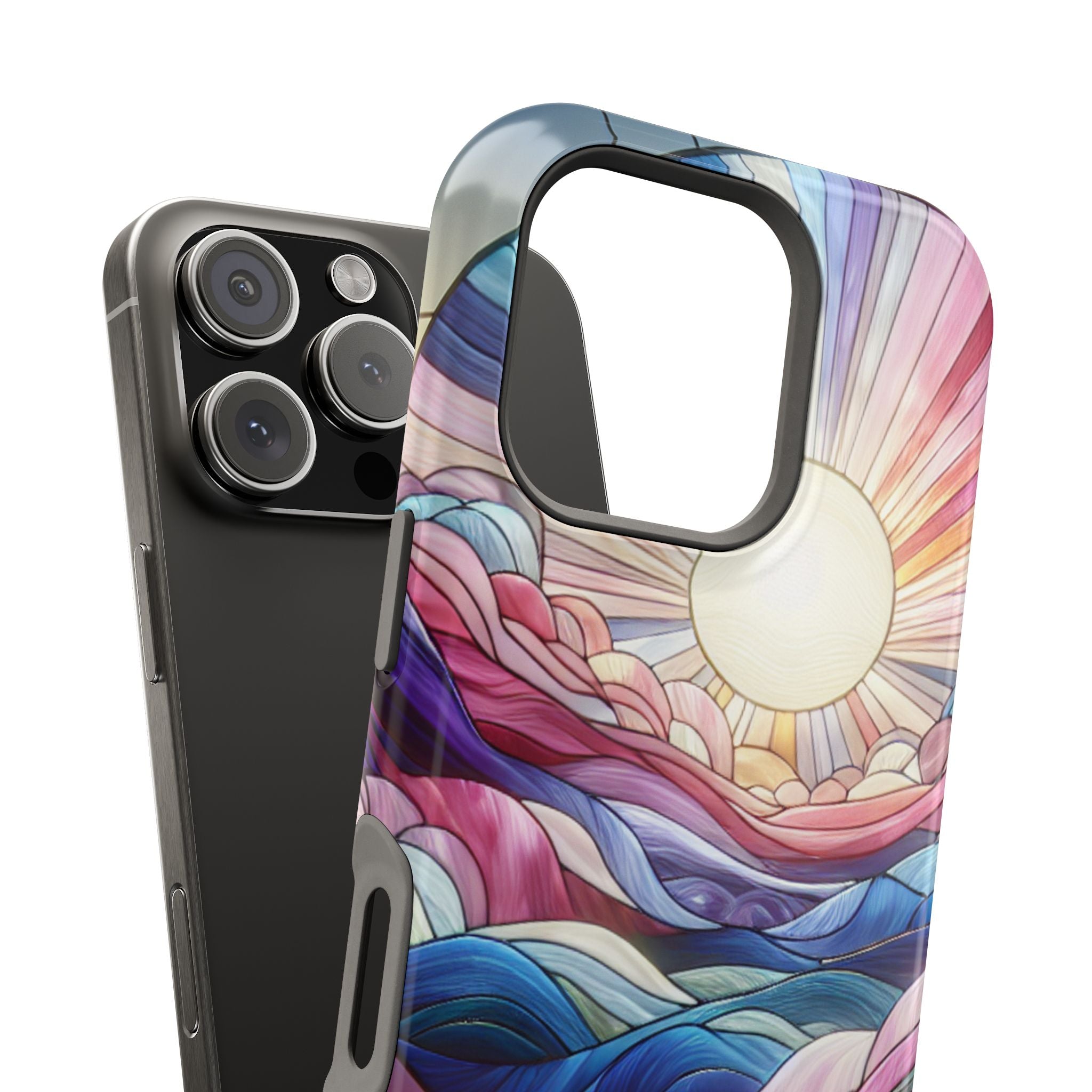 Magnet Tough Cases - Sunrise Stained Glass Design