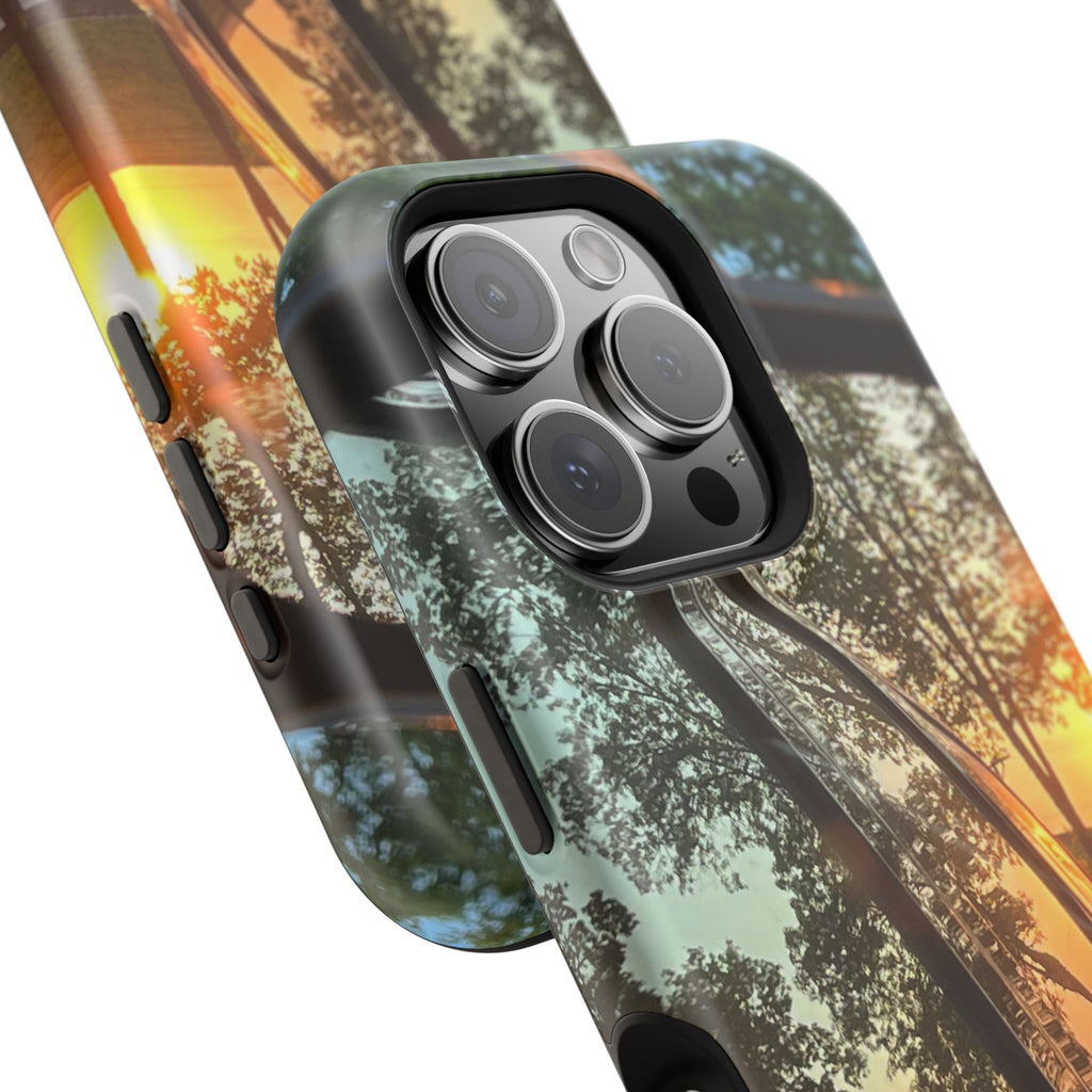 Phone Case — Sunset Reflection Magnetic Impact-Resistant Case