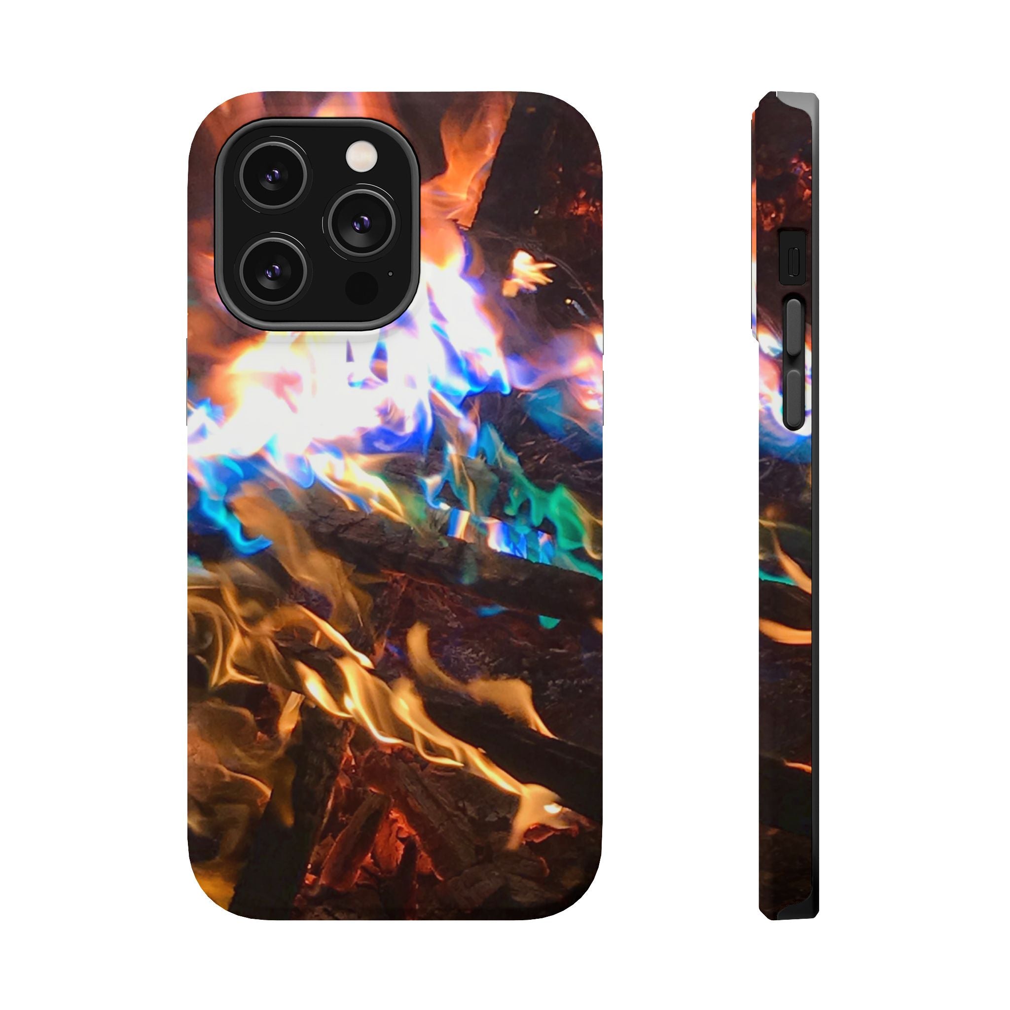 Aurora Flame Phone Case - Magnetic Impact-Resistant iPhone Cover