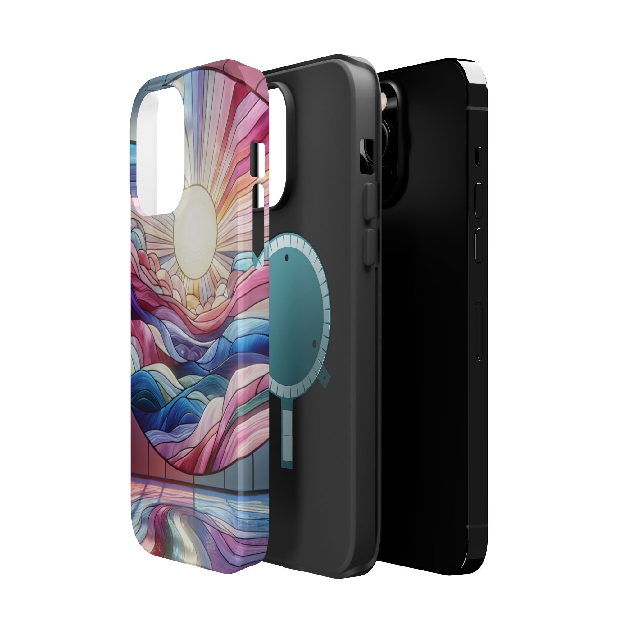 Magnet Tough Cases - Sunrise Stained Glass Design