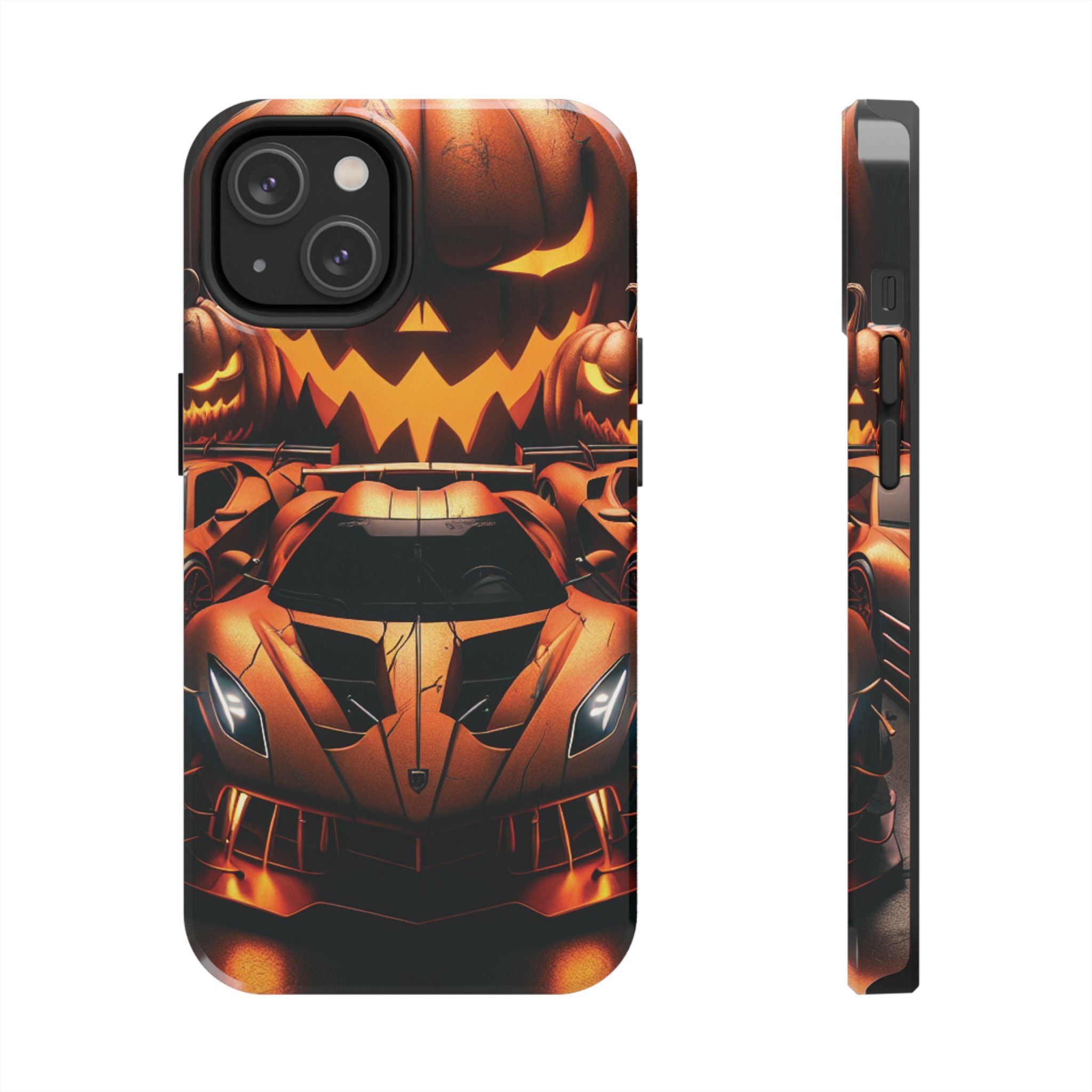 Halloween Supercar Tough Phone Case — Pumpkin Jack-O'-Lantern Design