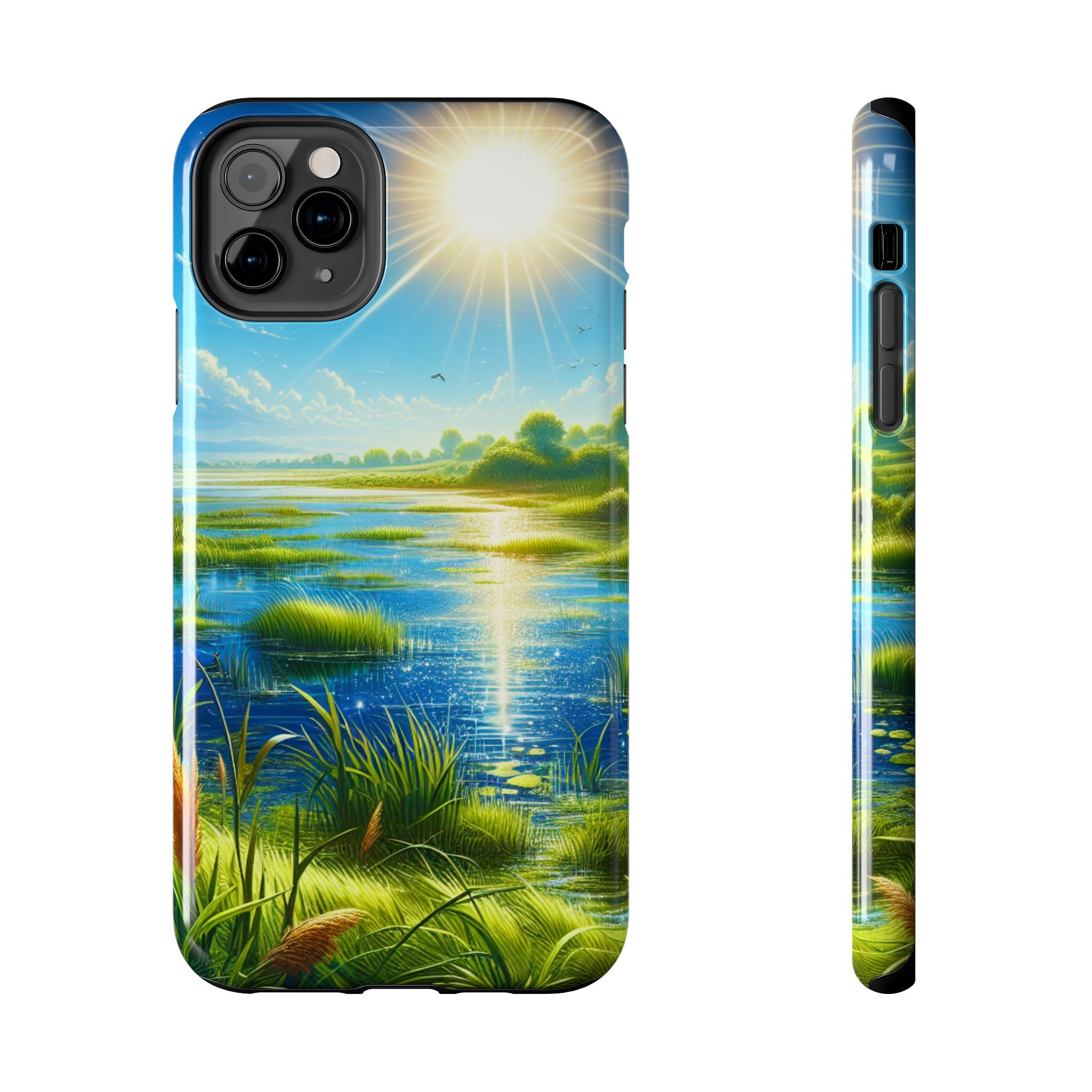 Nature-Inspired Tough Phone Cases - Vibrant Landscape Design, Eco-Friendly Protective Cover, Gift for Nature Lovers, Spring Decor, [...]