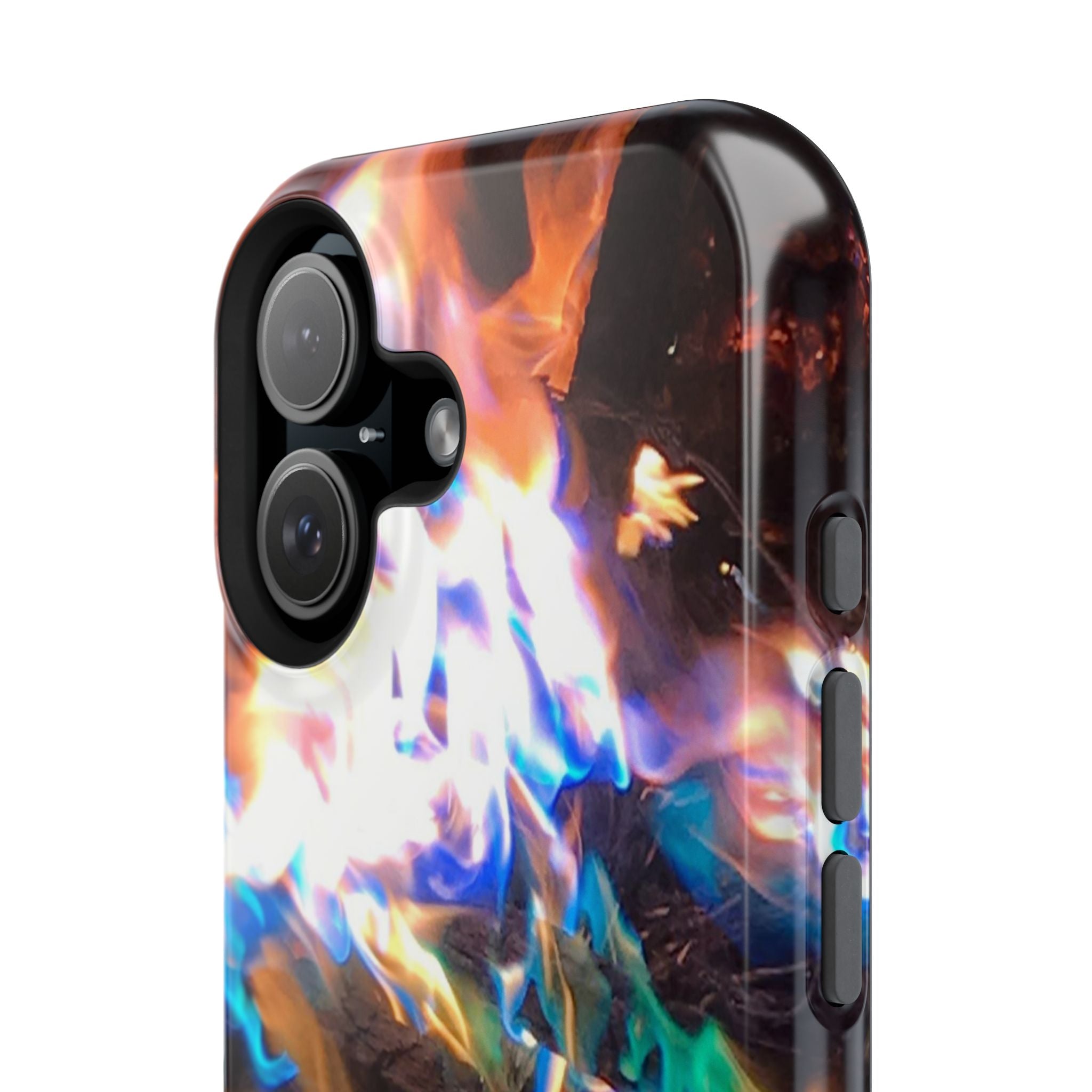 Aurora Flame Phone Case - Magnetic Impact-Resistant iPhone Cover