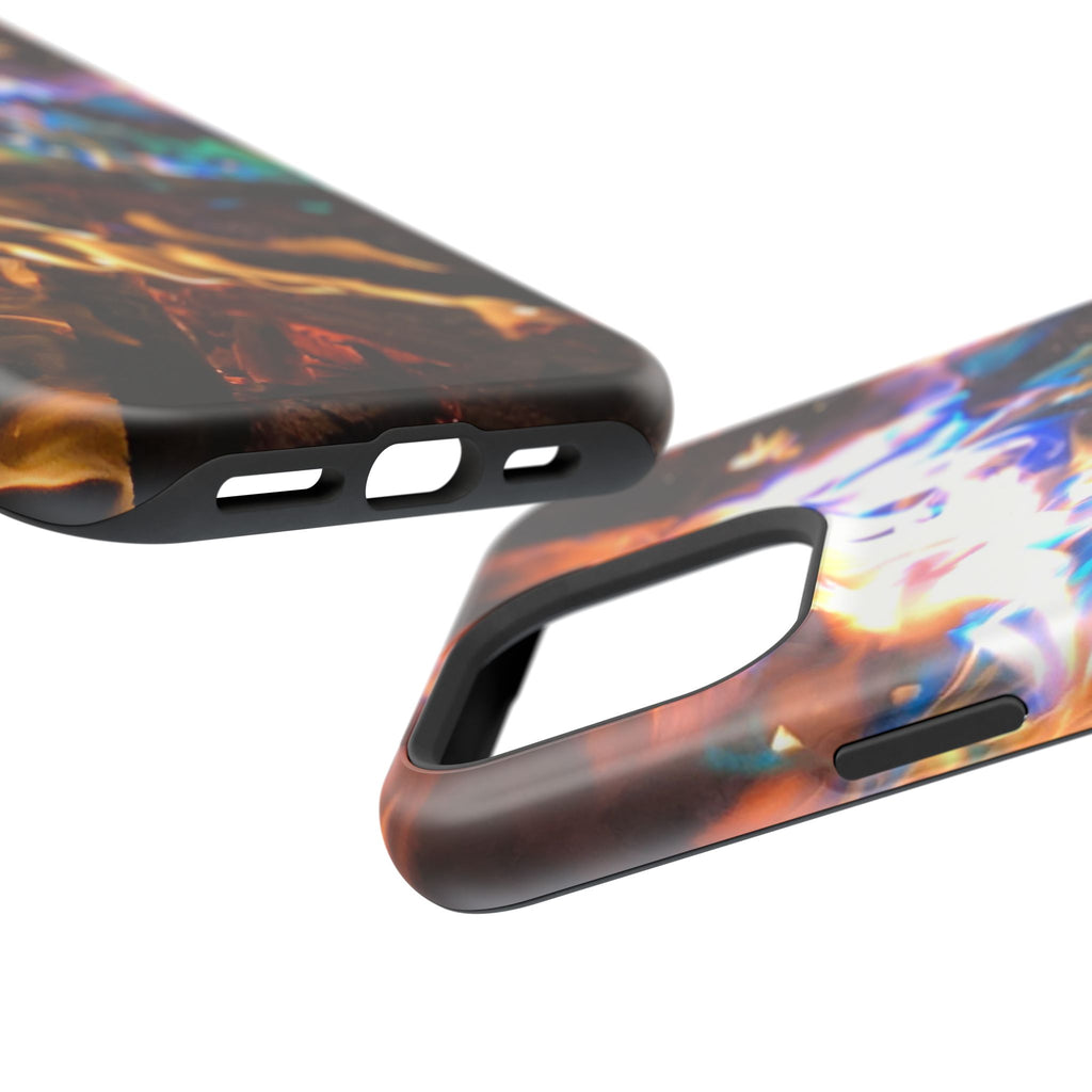 Aurora Flame Phone Case - Magnetic Impact-Resistant iPhone Cover