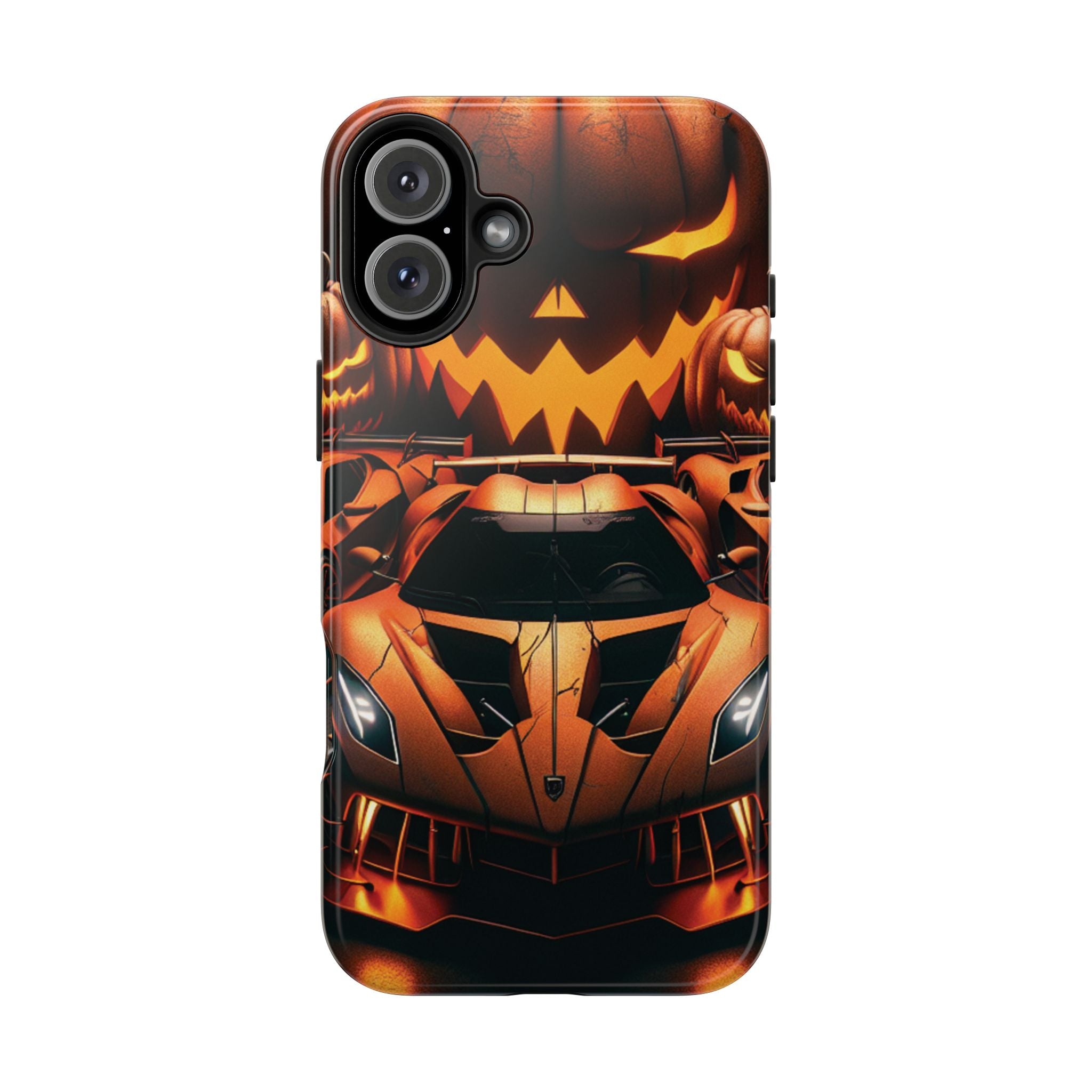 Halloween Supercar Tough Phone Case — Pumpkin Jack-O'-Lantern Design