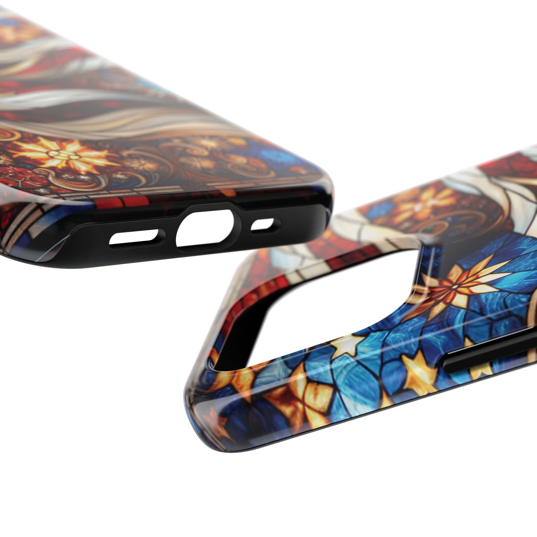 American by Nature Colorful Stained Glass Tough Phone Cases | Unique iPhone Covers, Protective Cases, Vibrant Designs, Gifts for Him/Her