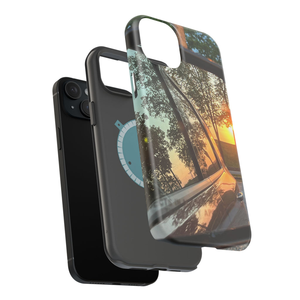 Phone Case — Sunset Reflection Magnetic Impact-Resistant Case
