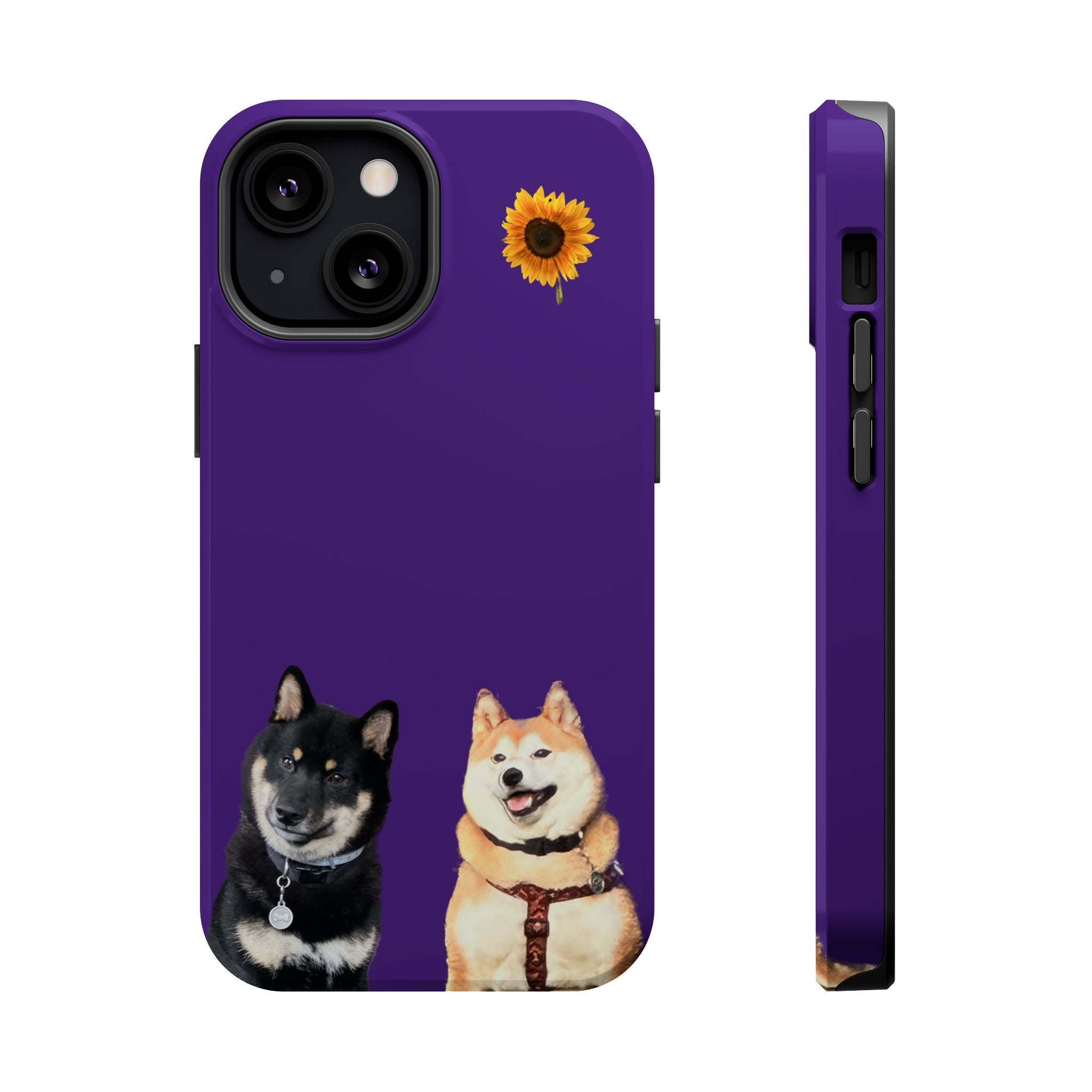 Shiba pair purple sunflower MagSafe Tough Cases
