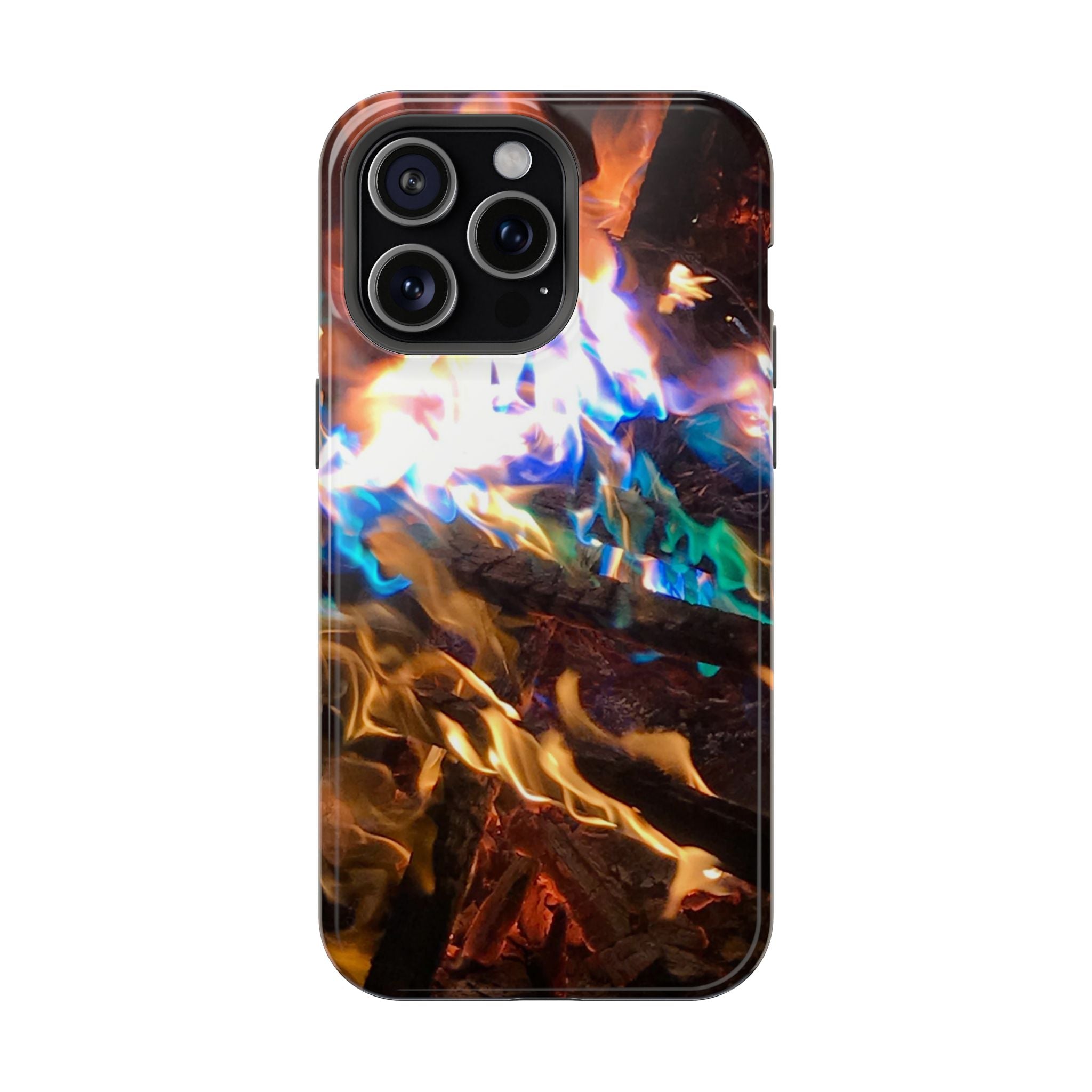 Aurora Flame Phone Case - Magnetic Impact-Resistant iPhone Cover