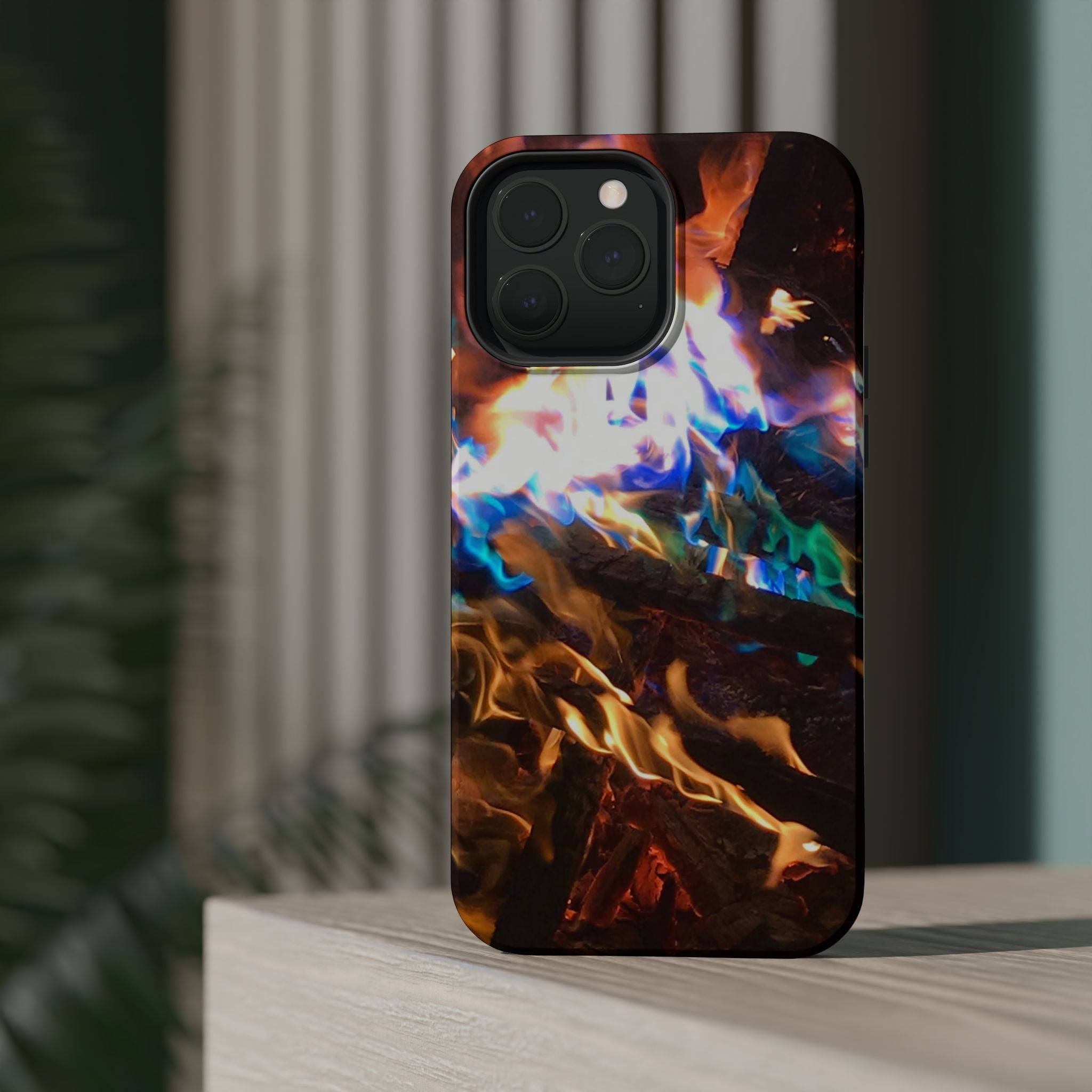 Aurora Flame Phone Case - Magnetic Impact-Resistant iPhone Cover