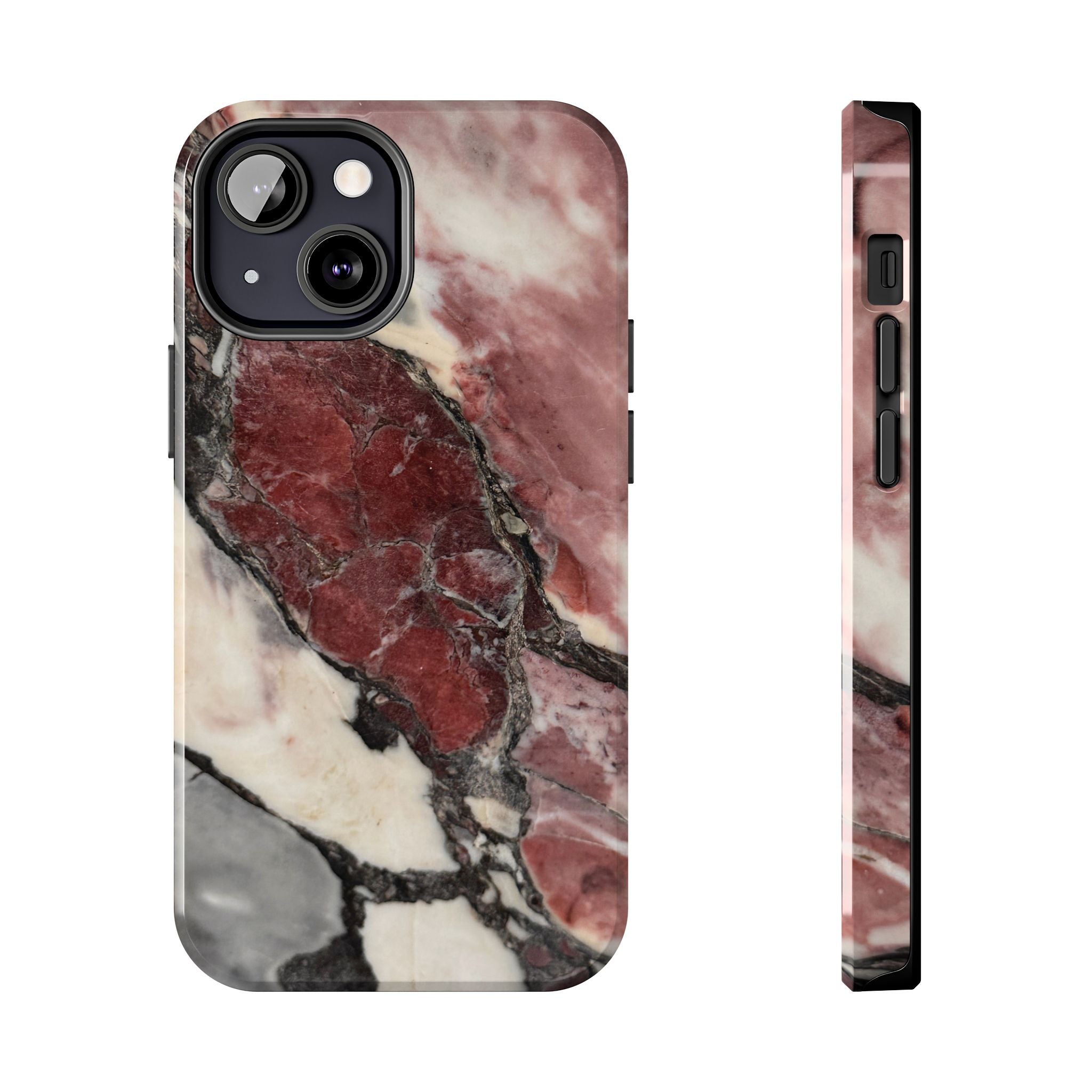 Red Marble Tough Phone Case — Protective Designer Phone Cover