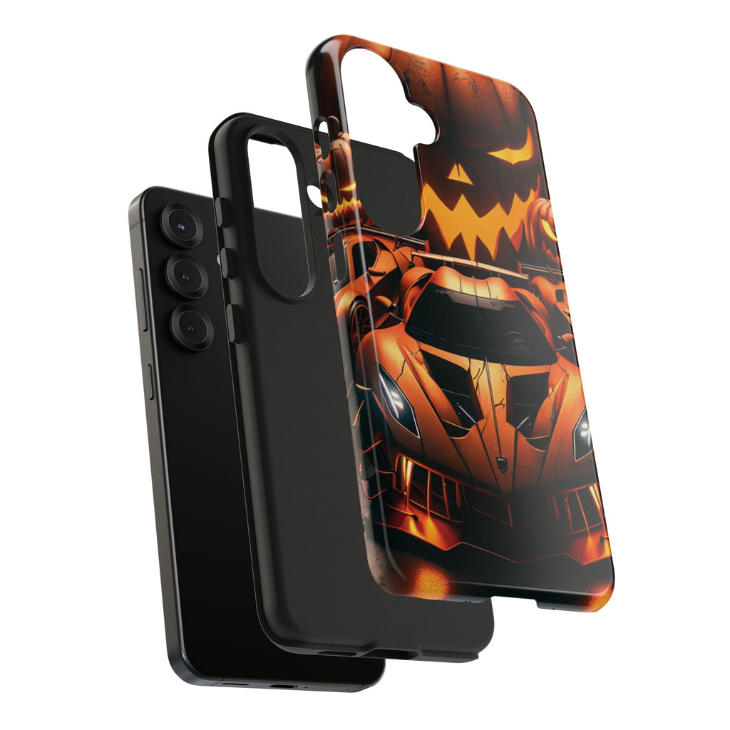 Halloween Supercar Tough Phone Case — Pumpkin Jack-O'-Lantern Design