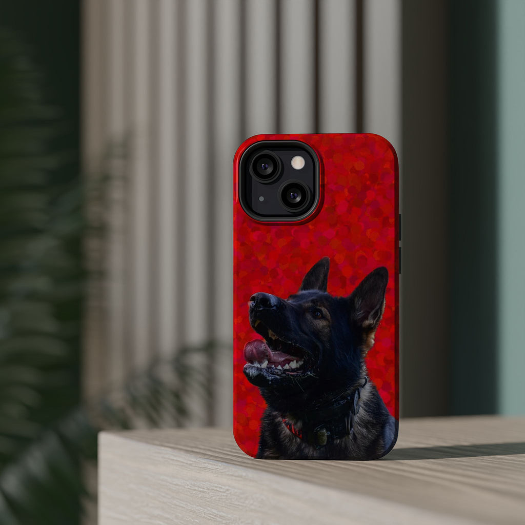 German Shepherd Portrait Magnetic Impact-Resistant Phone Case