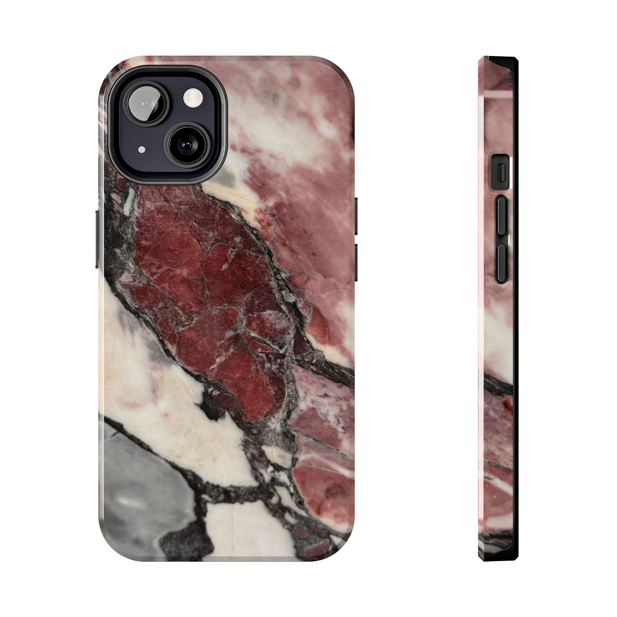Red Marble Tough Phone Case — Protective Designer Phone Cover