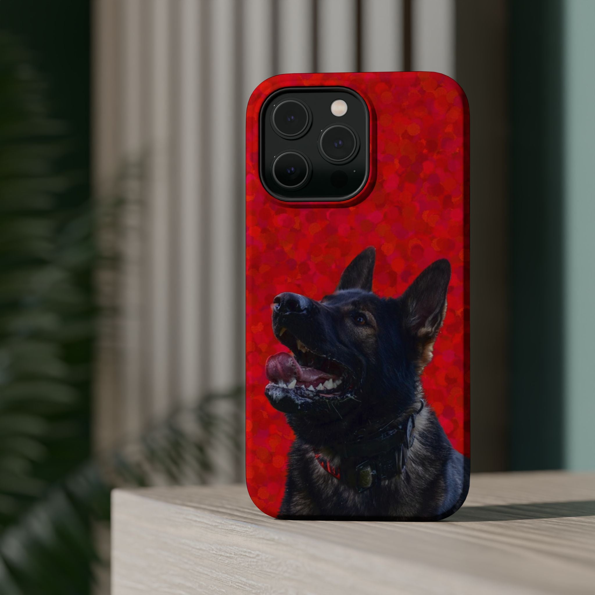 German Shepherd Portrait Magnetic Impact-Resistant Phone Case