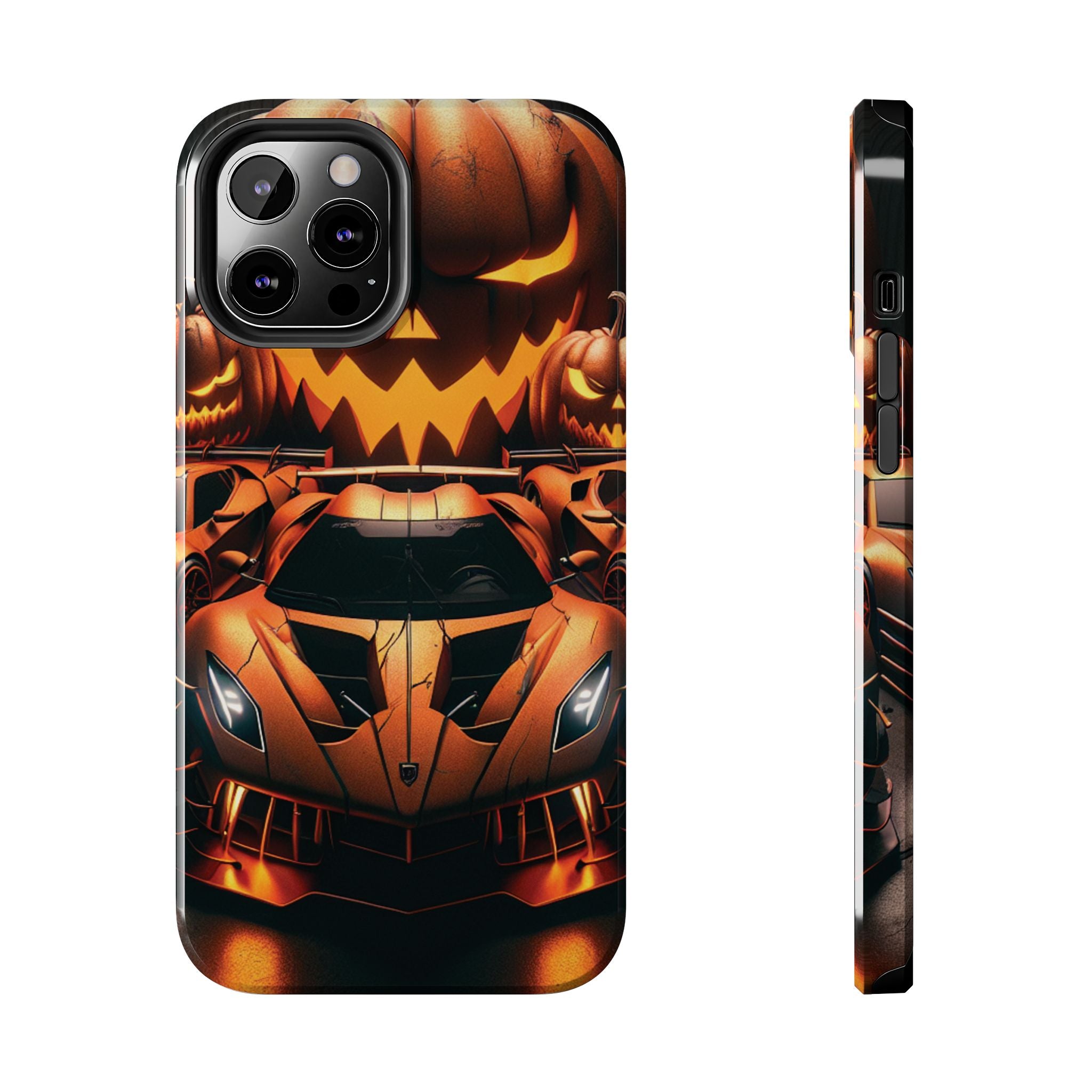 Halloween Supercar Tough Phone Case — Pumpkin Jack-O'-Lantern Design