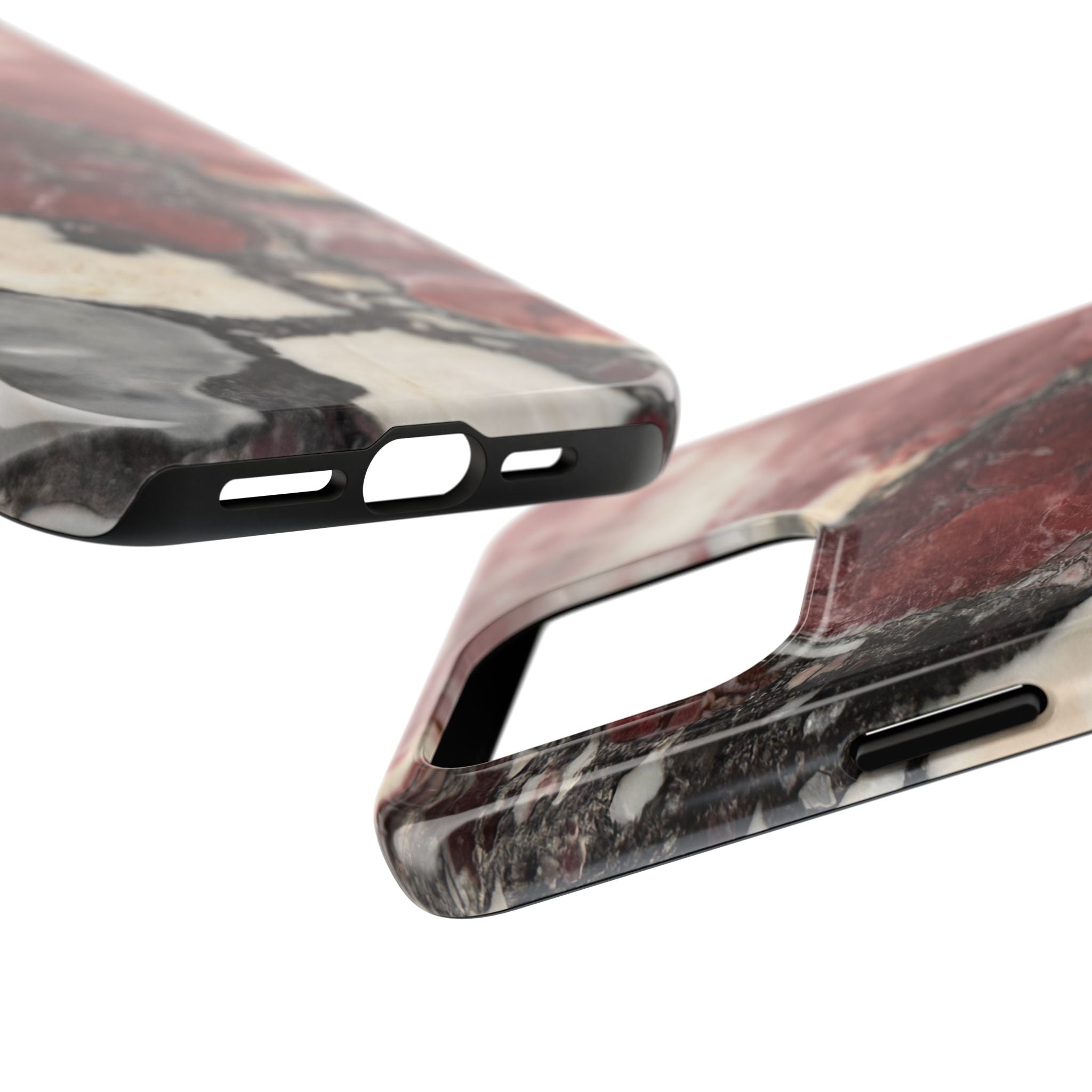 Red Marble Tough Phone Case — Protective Designer Phone Cover
