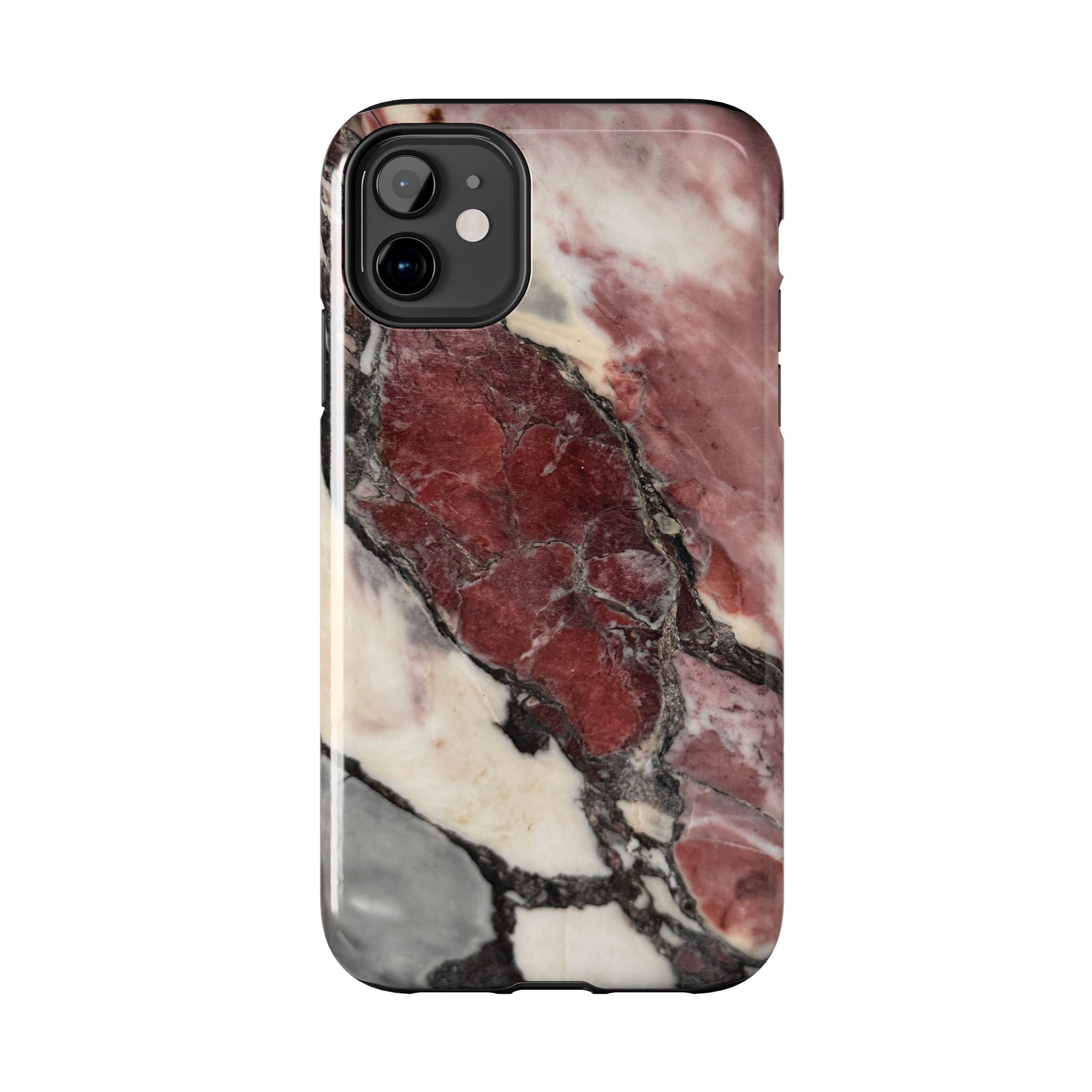 Red Marble Tough Phone Case — Protective Designer Phone Cover