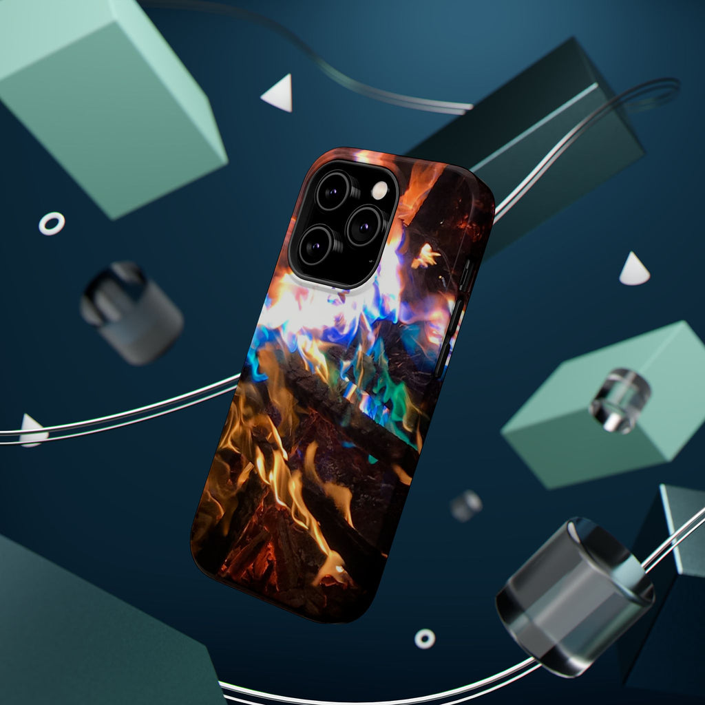 Aurora Flame Phone Case - Magnetic Impact-Resistant iPhone Cover