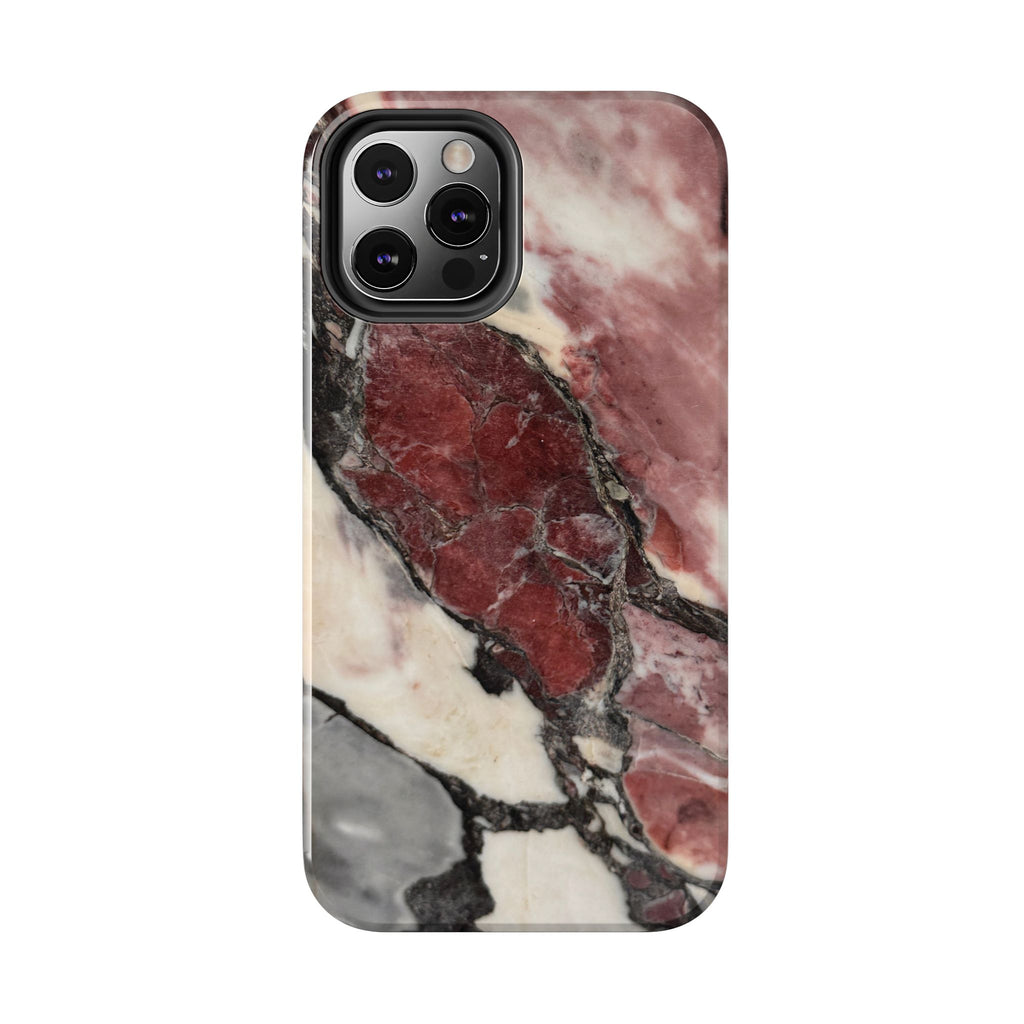 Red Marble Tough Phone Case — Protective Designer Phone Cover