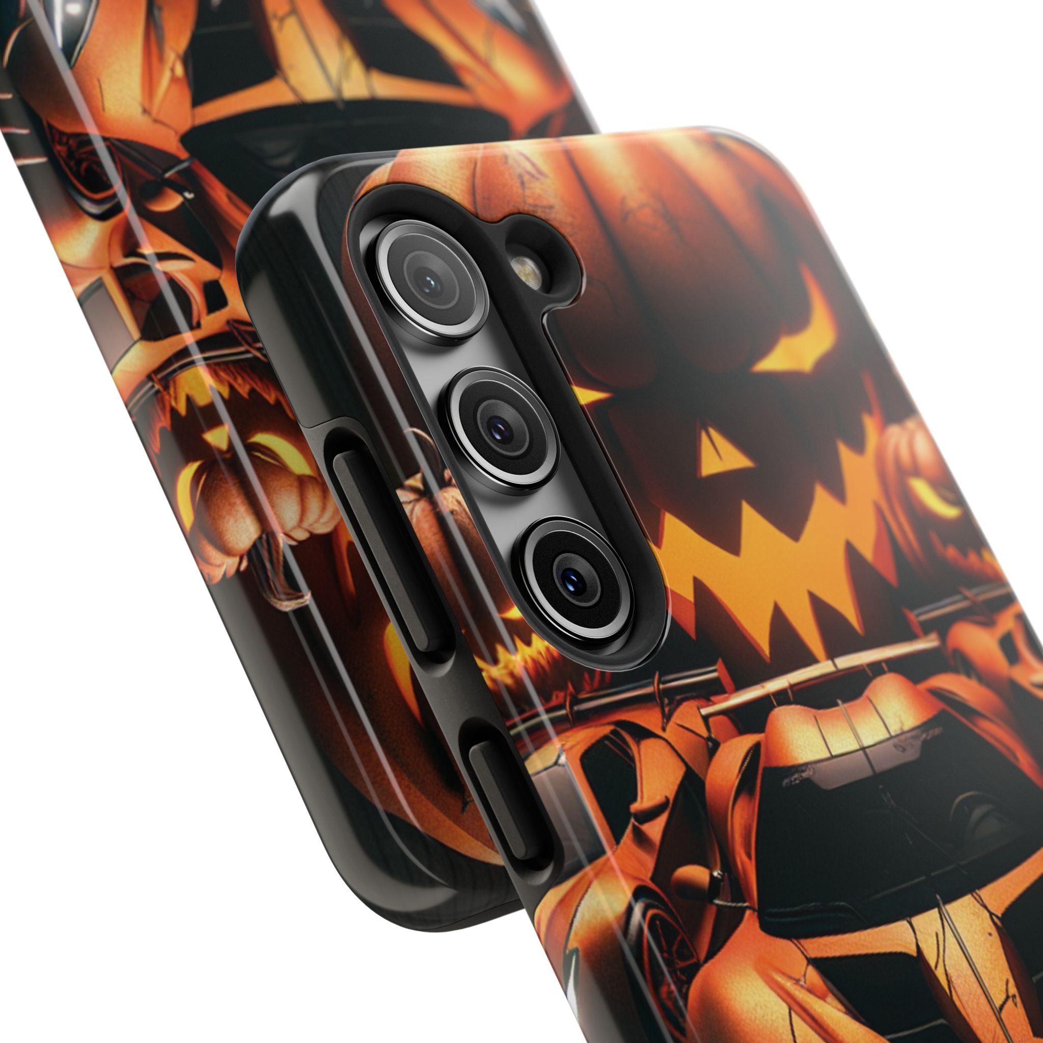 Halloween Supercar Tough Phone Case — Pumpkin Jack-O'-Lantern Design