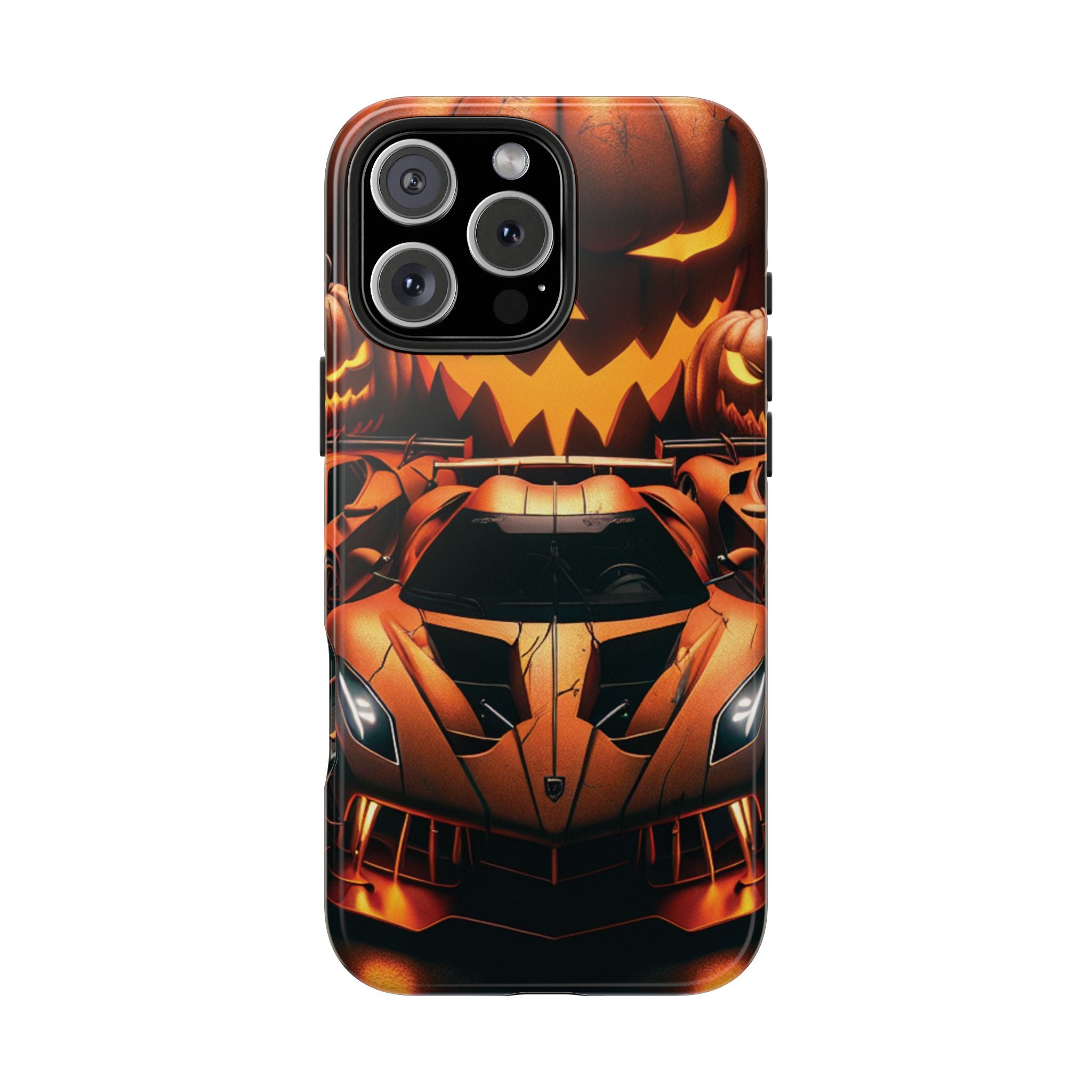 Halloween Supercar Tough Phone Case — Pumpkin Jack-O'-Lantern Design