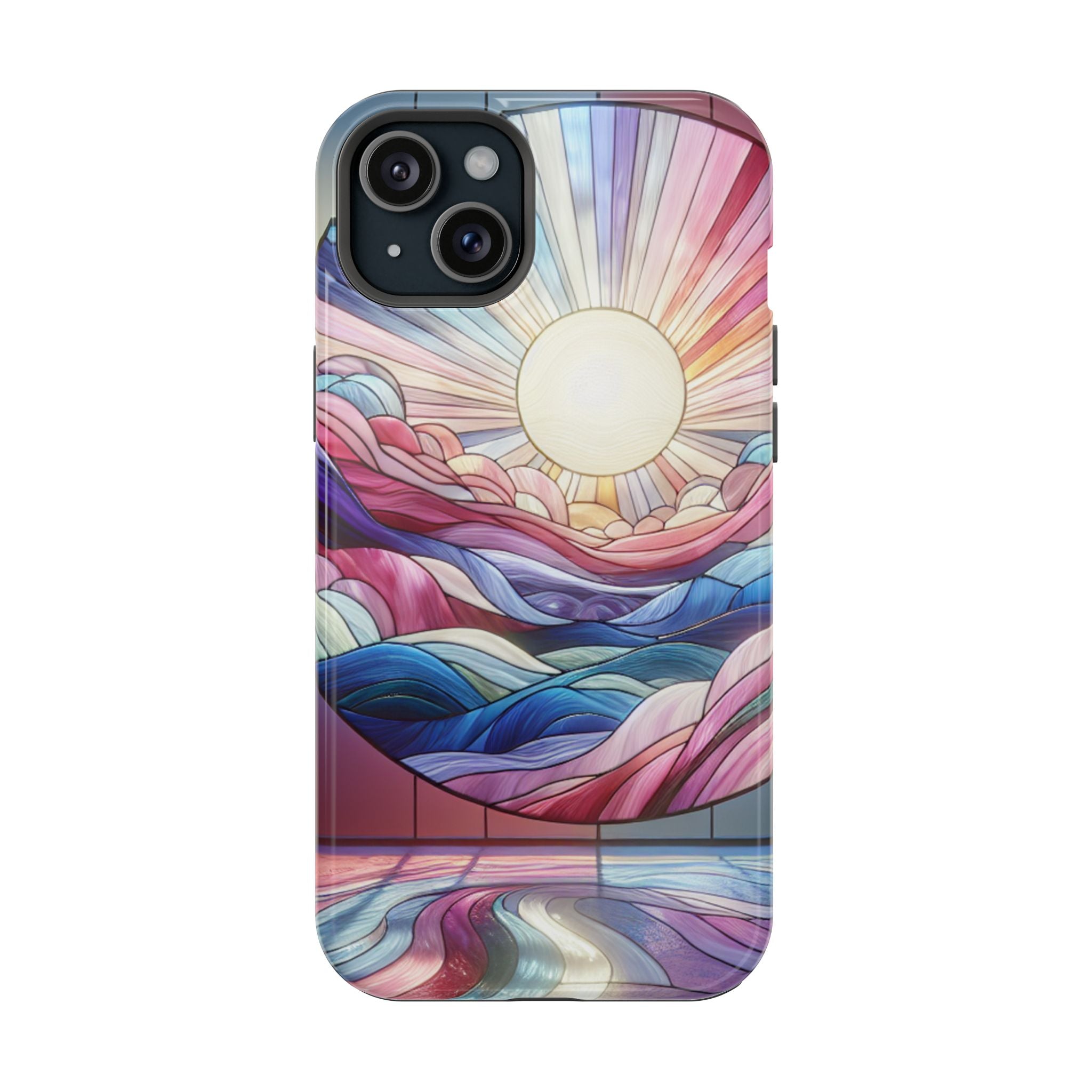 Magnet Tough Cases - Sunrise Stained Glass Design