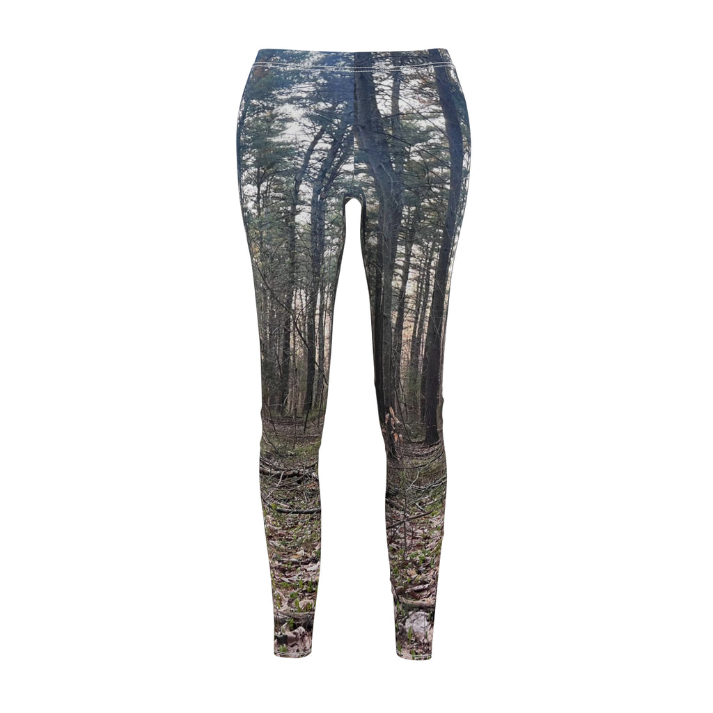 Forest Photo Print Leggings — Women’s Nature Scenic All-Over Print