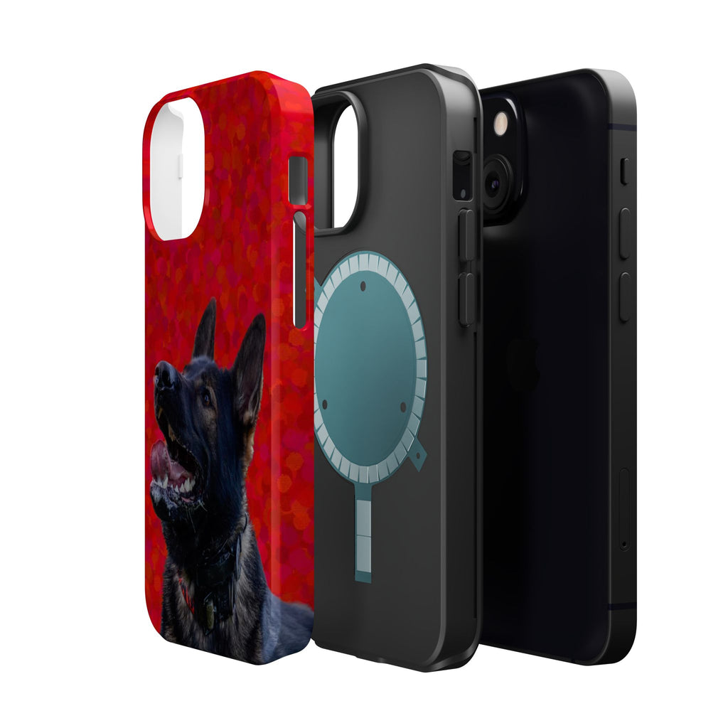 German Shepherd Portrait Magnetic Impact-Resistant Phone Case