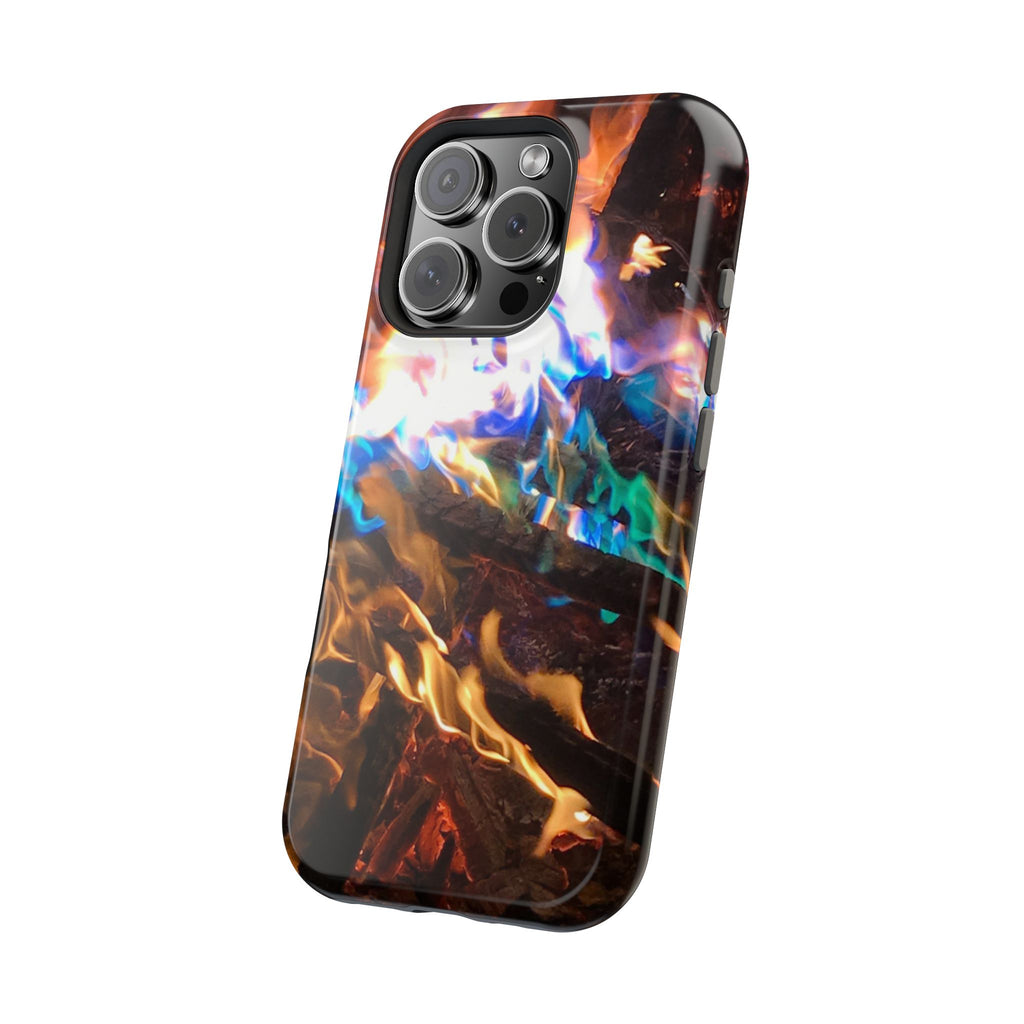 Aurora Flame Phone Case - Magnetic Impact-Resistant iPhone Cover