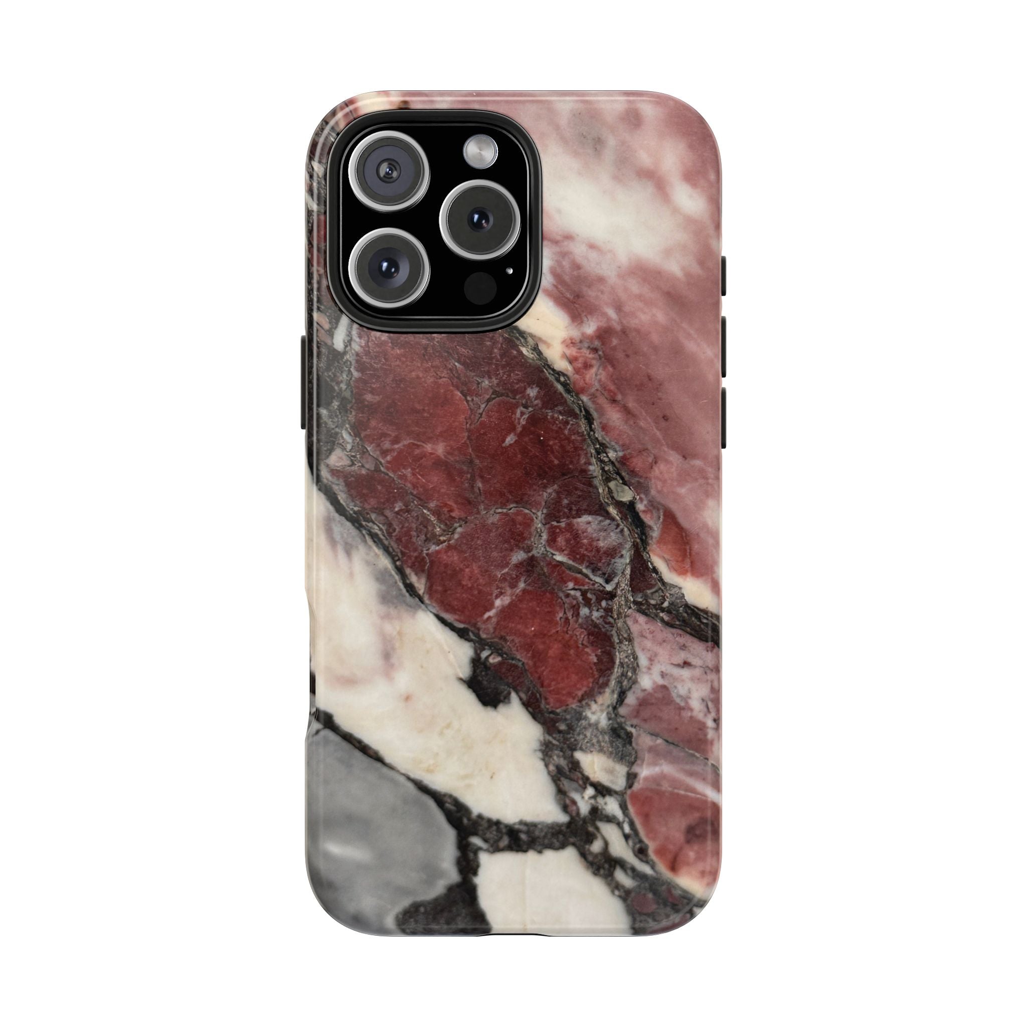 Red Marble Tough Phone Case — Protective Designer Phone Cover