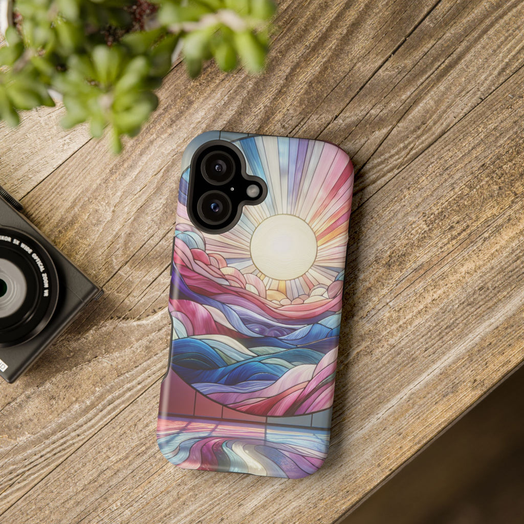 Magnet Tough Cases - Sunrise Stained Glass Design