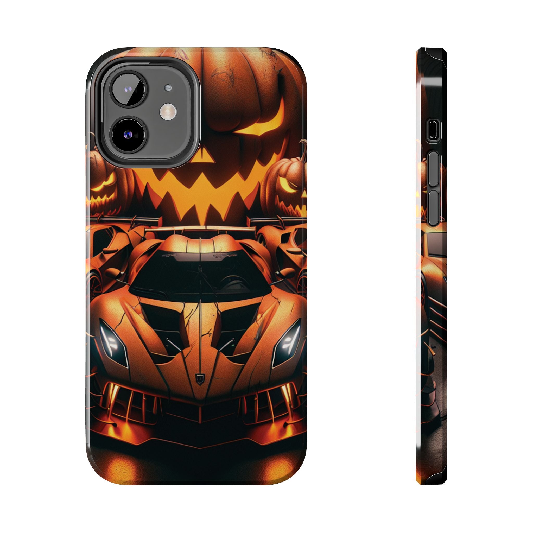 Halloween Supercar Tough Phone Case — Pumpkin Jack-O'-Lantern Design