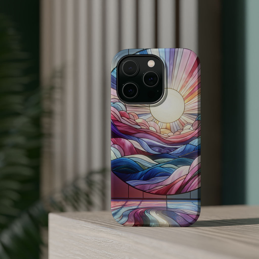 Magnet Tough Cases - Sunrise Stained Glass Design