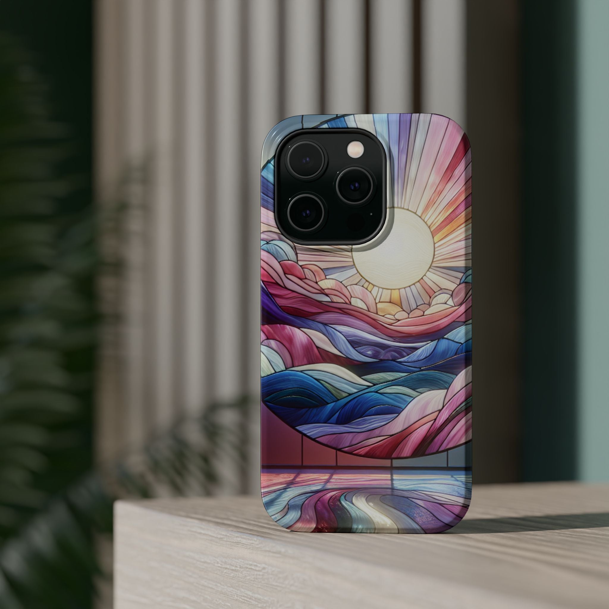 Magnet Tough Cases - Sunrise Stained Glass Design