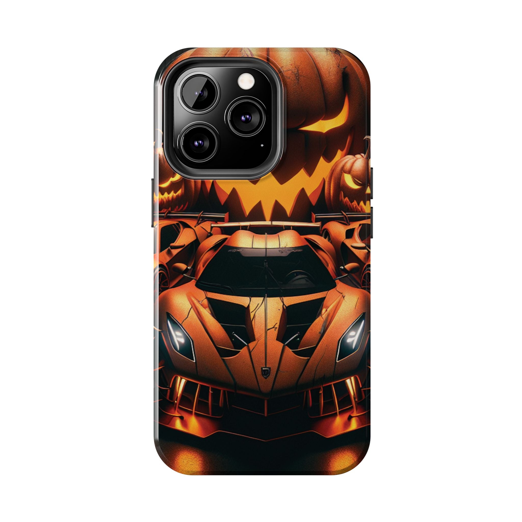 Halloween Supercar Tough Phone Case — Pumpkin Jack-O'-Lantern Design