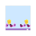 Spring Time Flowers Blue Post-it® Note Pads