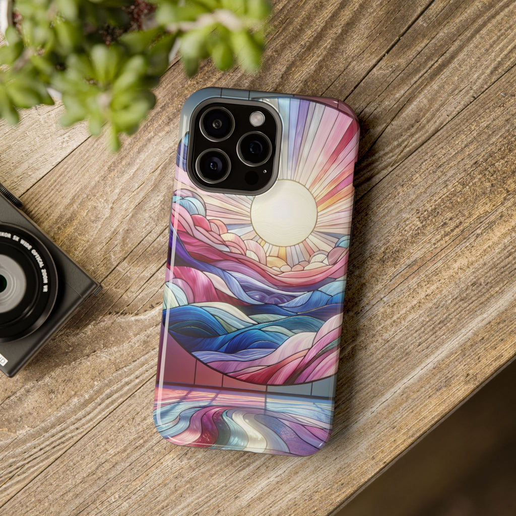 Magnet Tough Cases - Sunrise Stained Glass Design