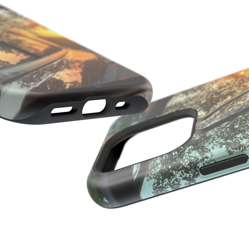 Phone Case — Sunset Reflection Magnetic Impact-Resistant Case