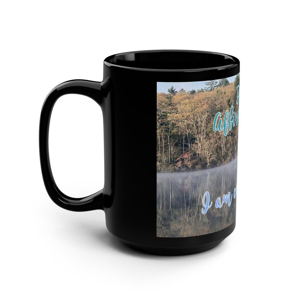 Daily Affirmations I am confident - Black Mug, 15oz