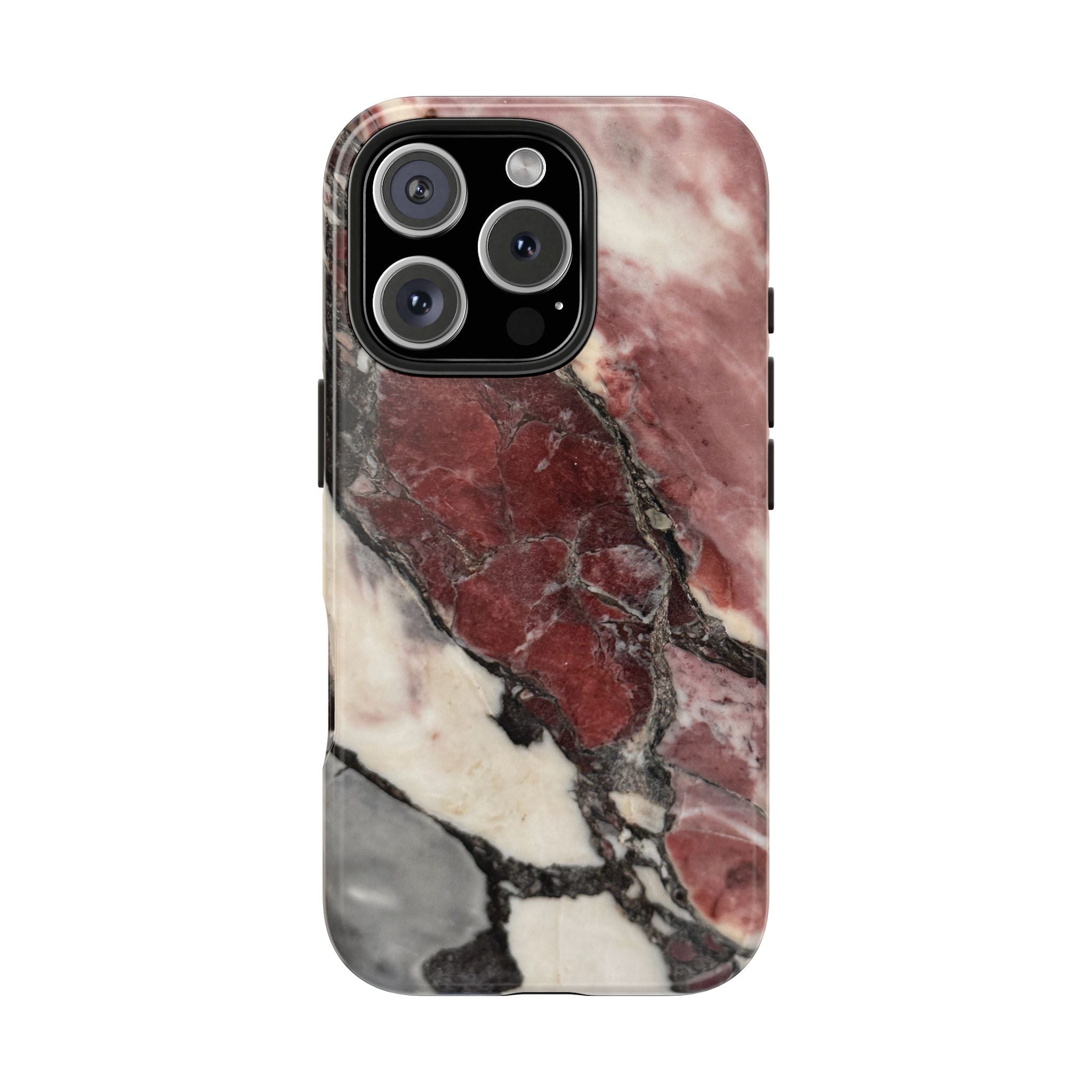 Red Marble Tough Phone Case — Protective Designer Phone Cover