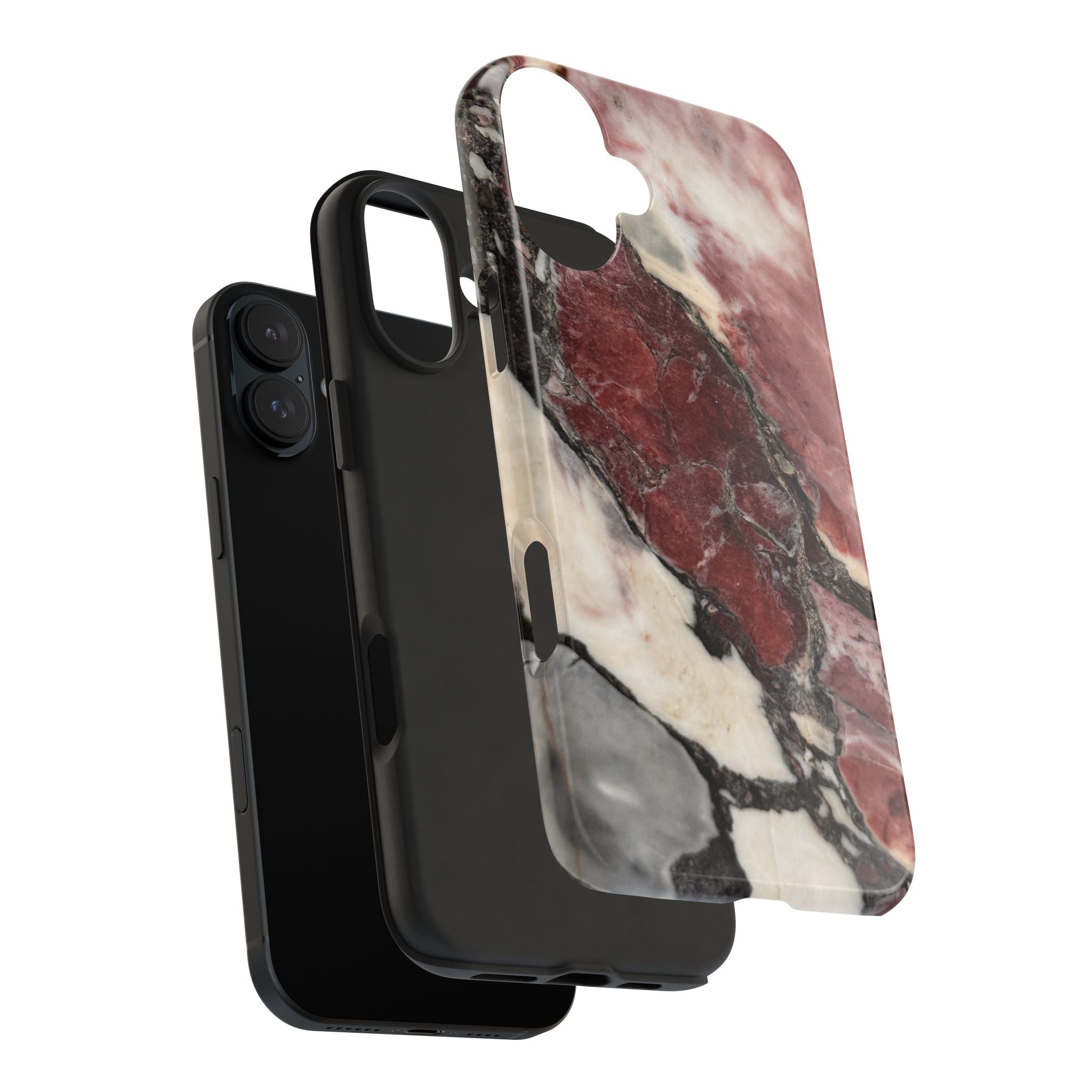 Red Marble Tough Phone Case — Protective Designer Phone Cover