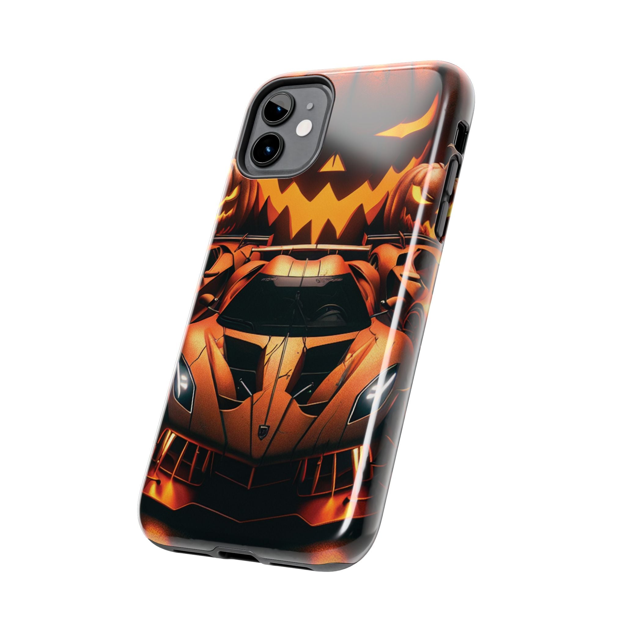 Halloween Supercar Tough Phone Case — Pumpkin Jack-O'-Lantern Design