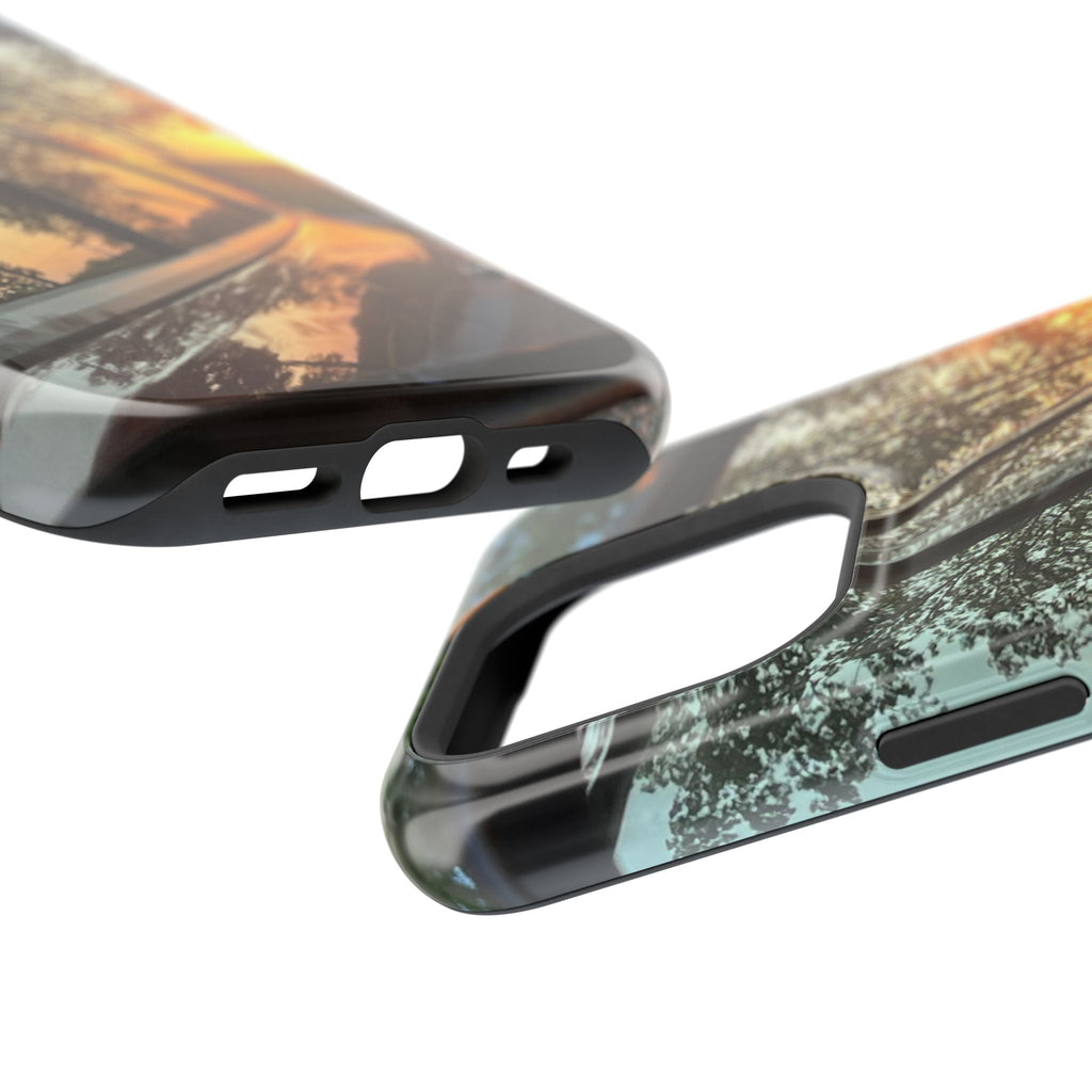 Phone Case — Sunset Reflection Magnetic Impact-Resistant Case