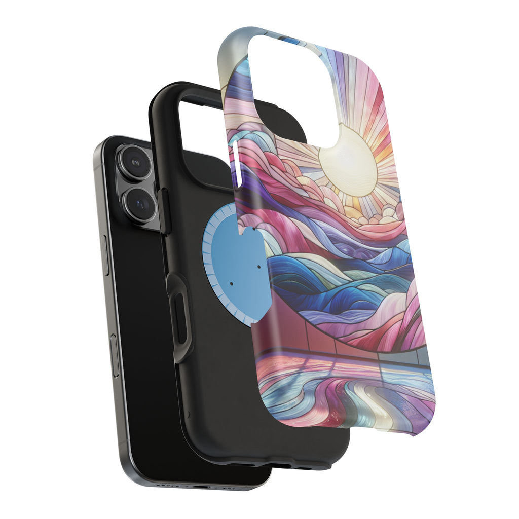 Magnet Tough Cases - Sunrise Stained Glass Design