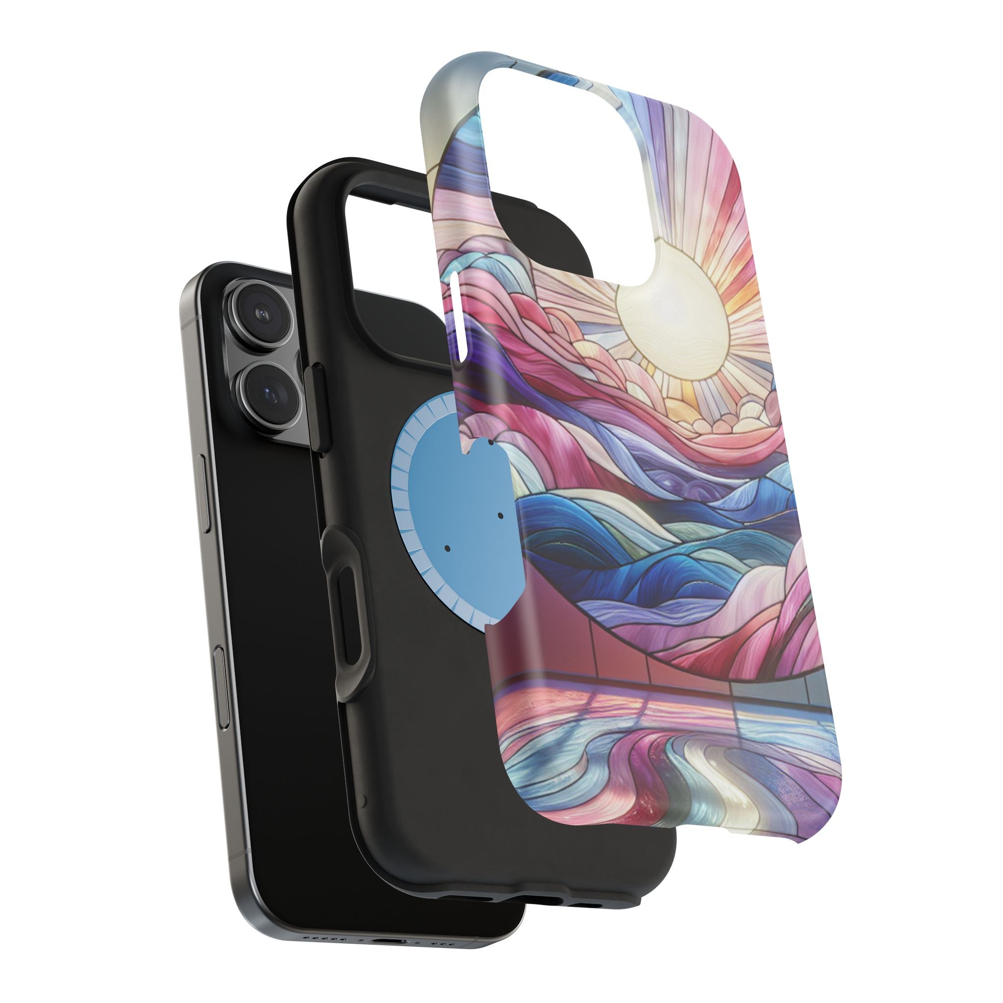 Magnet Tough Cases - Sunrise Stained Glass Design