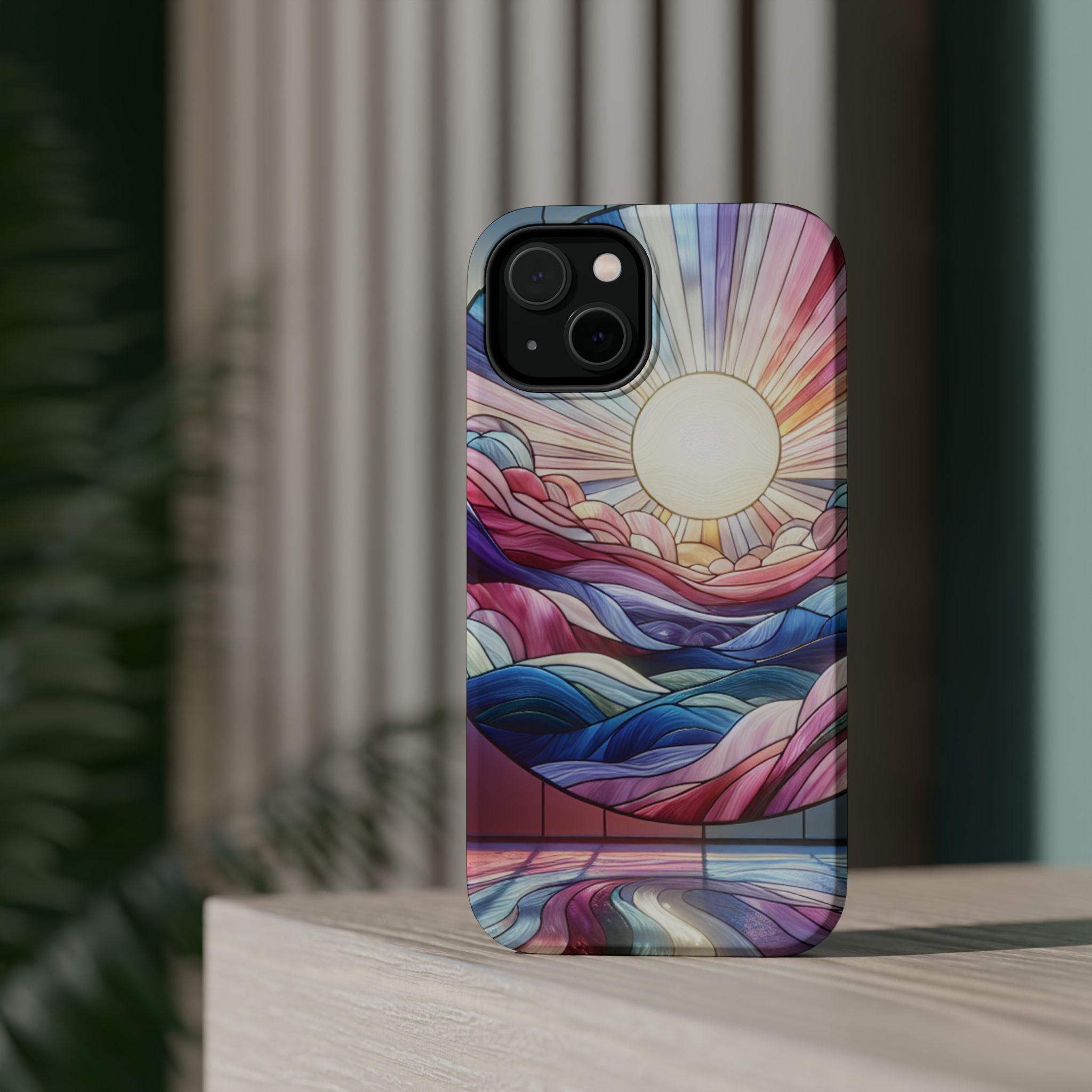 Magnet Tough Cases - Sunrise Stained Glass Design