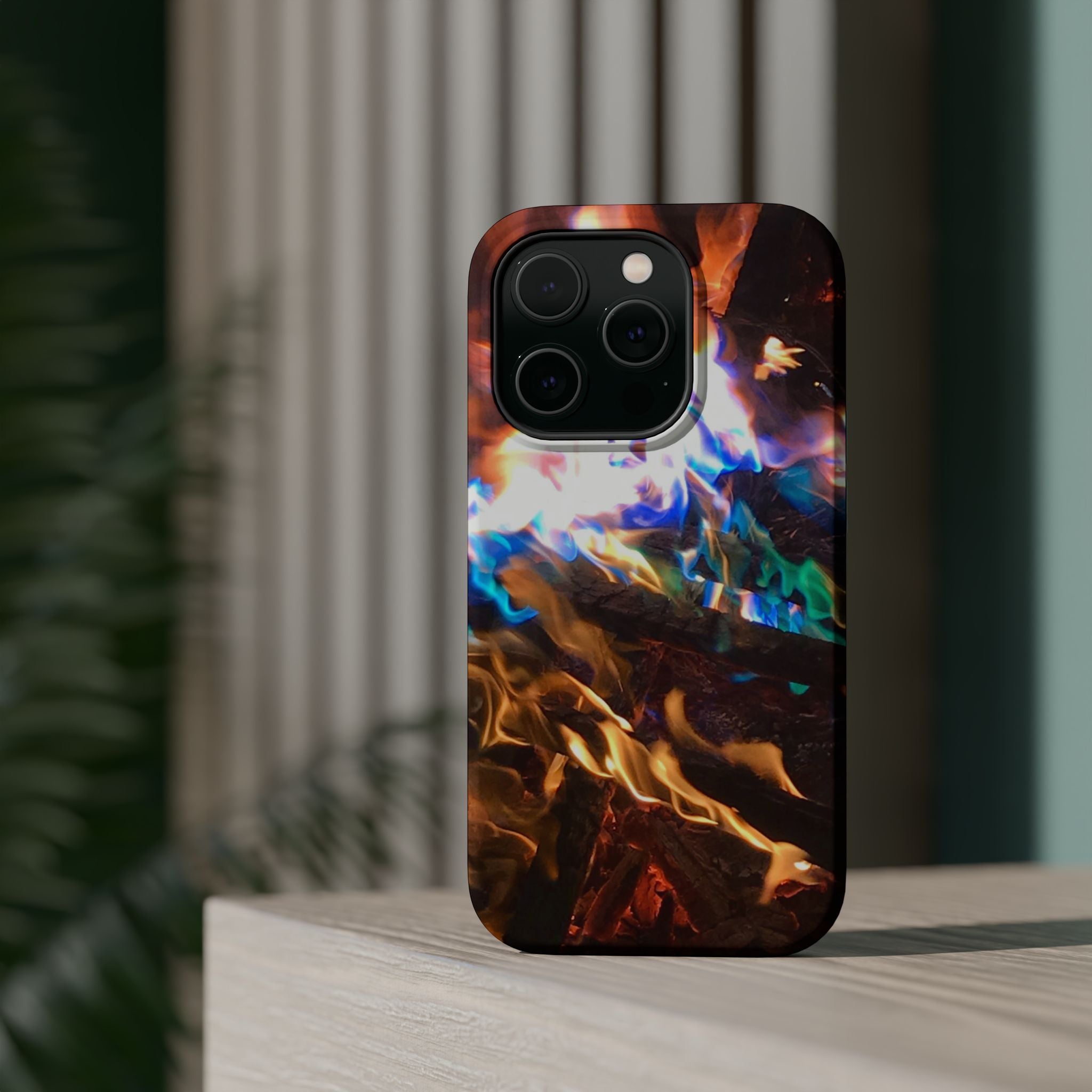 Aurora Flame Phone Case - Magnetic Impact-Resistant iPhone Cover